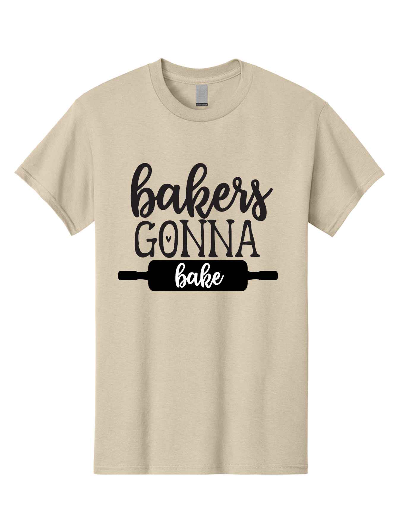 Bakers-Gonna-Bake-1 Men'S Graphic Tee, 100% Cotton, Comfortable Casual Summer Wear, Machine Washable, Baking Inspiration, Bakers Gonna Bake, Rolling Pin, Baking Quotes, Sweet Treats, Baker'S Life, Baking Love, Pastry Arts Aab562 3
