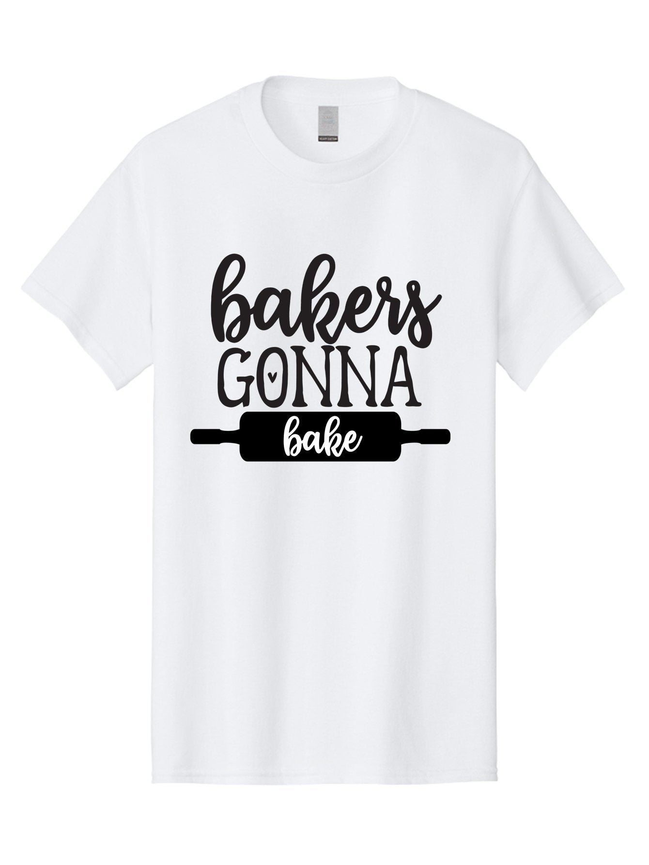 Bakers-Gonna-Bake-1 Men'S Graphic Tee, 100% Cotton, Comfortable Casual Summer Wear, Machine Washable, Baking Inspiration, Bakers Gonna Bake, Rolling Pin, Baking Quotes, Sweet Treats, Baker'S Life, Baking Love, Pastry Arts Aab562 11