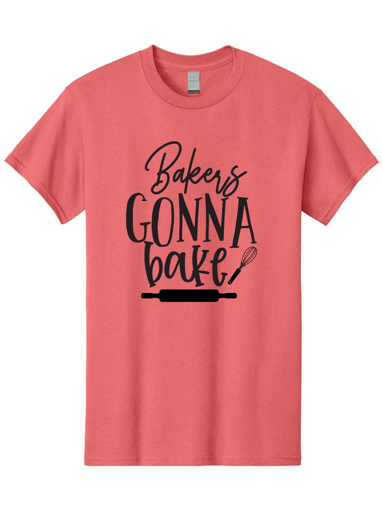 Bakers-Gonna-Bake Men'S Graphic Tee, 100% Cotton, Comfortable Casual Summer Wear, Machine Washable, Baking Quote, Bakers Gonna Bake, Bakery Slogan, Baking Humor, Rolling Pin, Whisk, Baking Utensils, Baker'S Quote, Funny Baking Saying Aab563 4