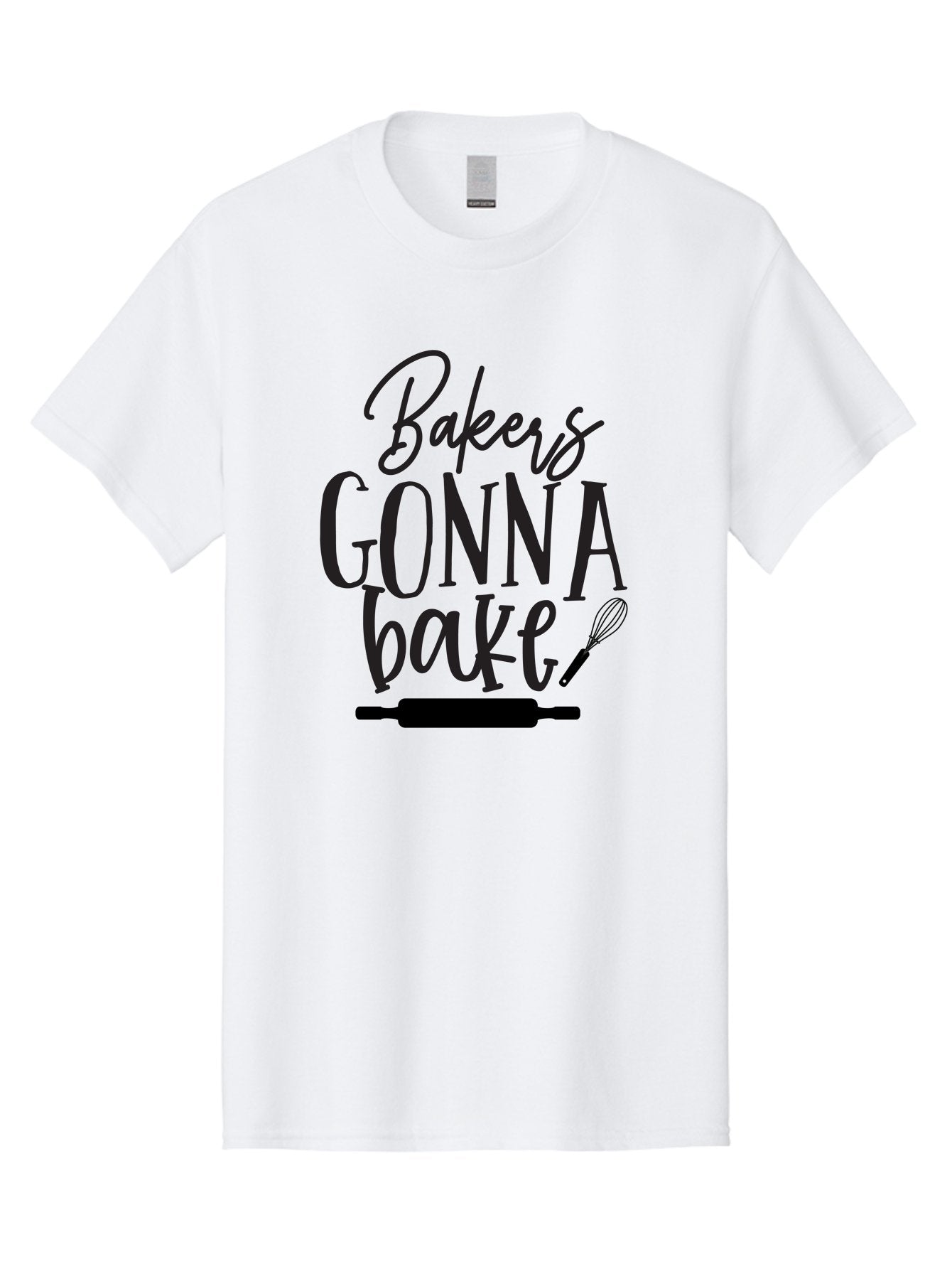 Bakers-Gonna-Bake Men'S Graphic Tee, 100% Cotton, Comfortable Casual Summer Wear, Machine Washable, Baking Quote, Bakers Gonna Bake, Bakery Slogan, Baking Humor, Rolling Pin, Whisk, Baking Utensils, Baker'S Quote, Funny Baking Saying Aab563 5