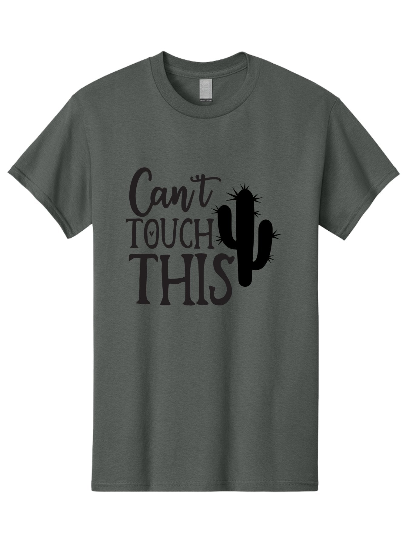 Cant-Touch-This-Cactus Men'S Graphic Tee, 100% Cotton, Comfortable Casual Summer Wear, Machine Washable, Funny Cactus Design, Prickly Humor, Cactus Silhouette, Humorous Quote, Playful Graphic, Funny Saying, Cactus Illustration, Sassy Phrase Aab568 8