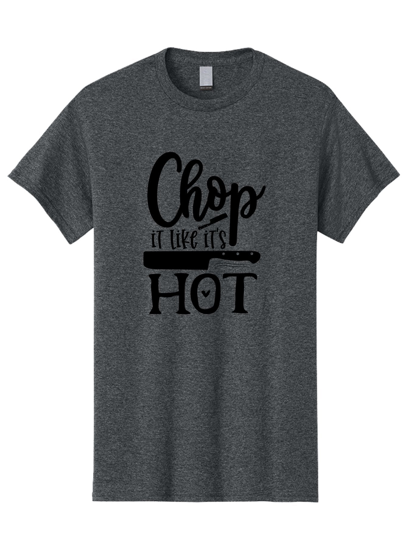 Chop-It-Like-It-S-Hot Men'S Graphic Tee, 100% Cotton, Comfortable Casual Summer Wear, Machine Washable, Funny Kitchen Quote, Chef Knife, Cooking Humor, Kitchen Decor, Culinary Art, Chef Jokes, Kitchen Inspiration Aab570 7