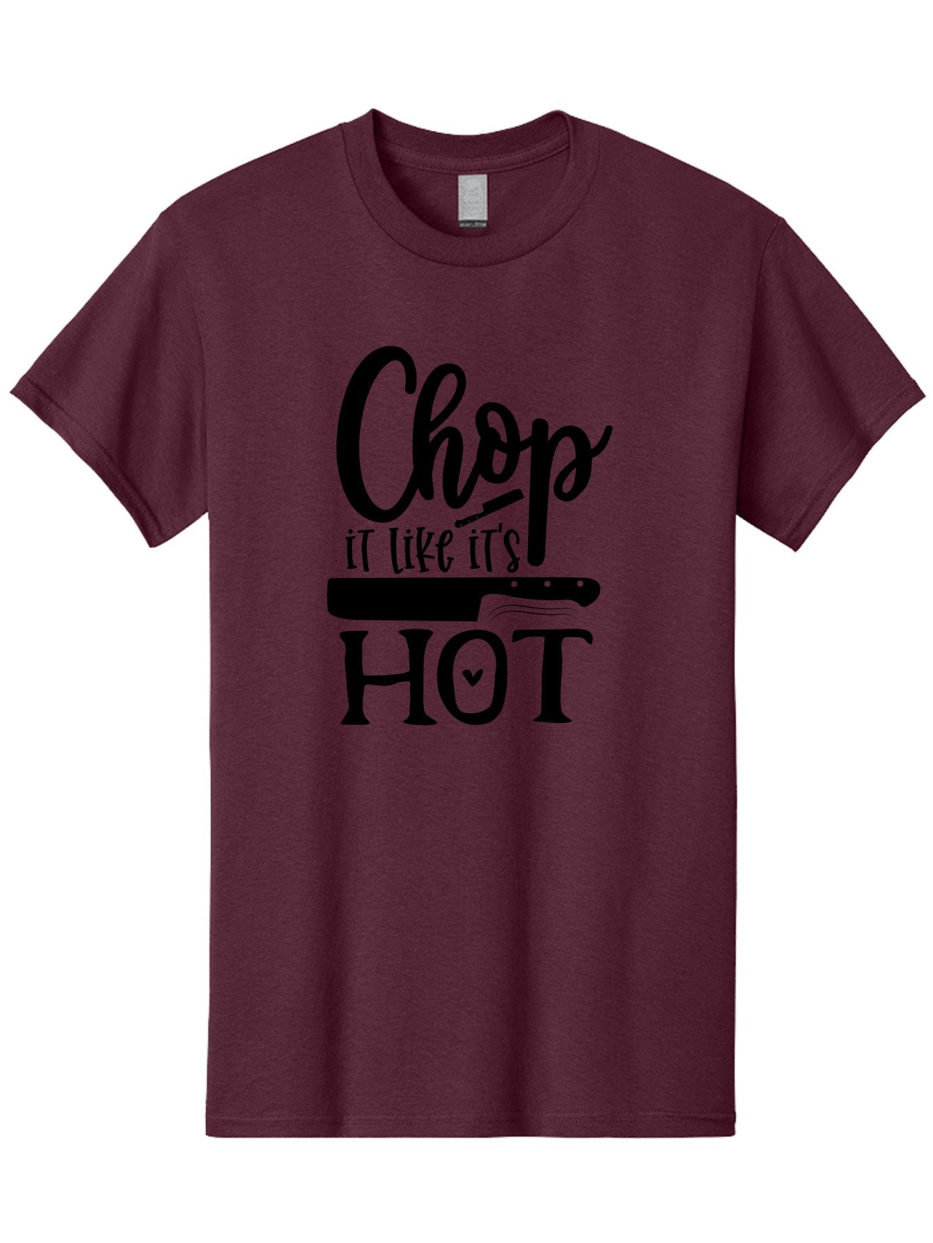 Chop-It-Like-It-S-Hot Men'S Graphic Tee, 100% Cotton, Comfortable Casual Summer Wear, Machine Washable, Funny Kitchen Quote, Chef Knife, Cooking Humor, Kitchen Decor, Culinary Art, Chef Jokes, Kitchen Inspiration Aab570 6