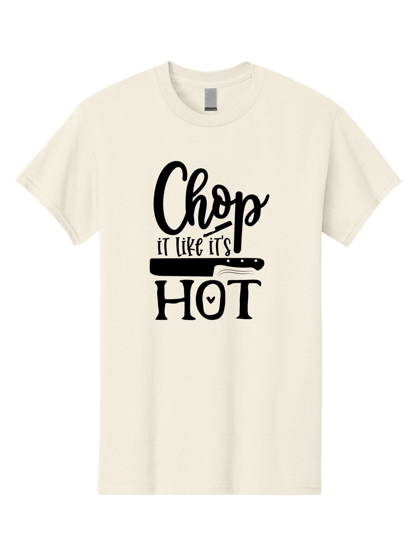 Chop-It-Like-It-S-Hot Men'S Graphic Tee, 100% Cotton, Comfortable Casual Summer Wear, Machine Washable, Funny Kitchen Quote, Chef Knife, Cooking Humor, Kitchen Decor, Culinary Art, Chef Jokes, Kitchen Inspiration Aab570 15