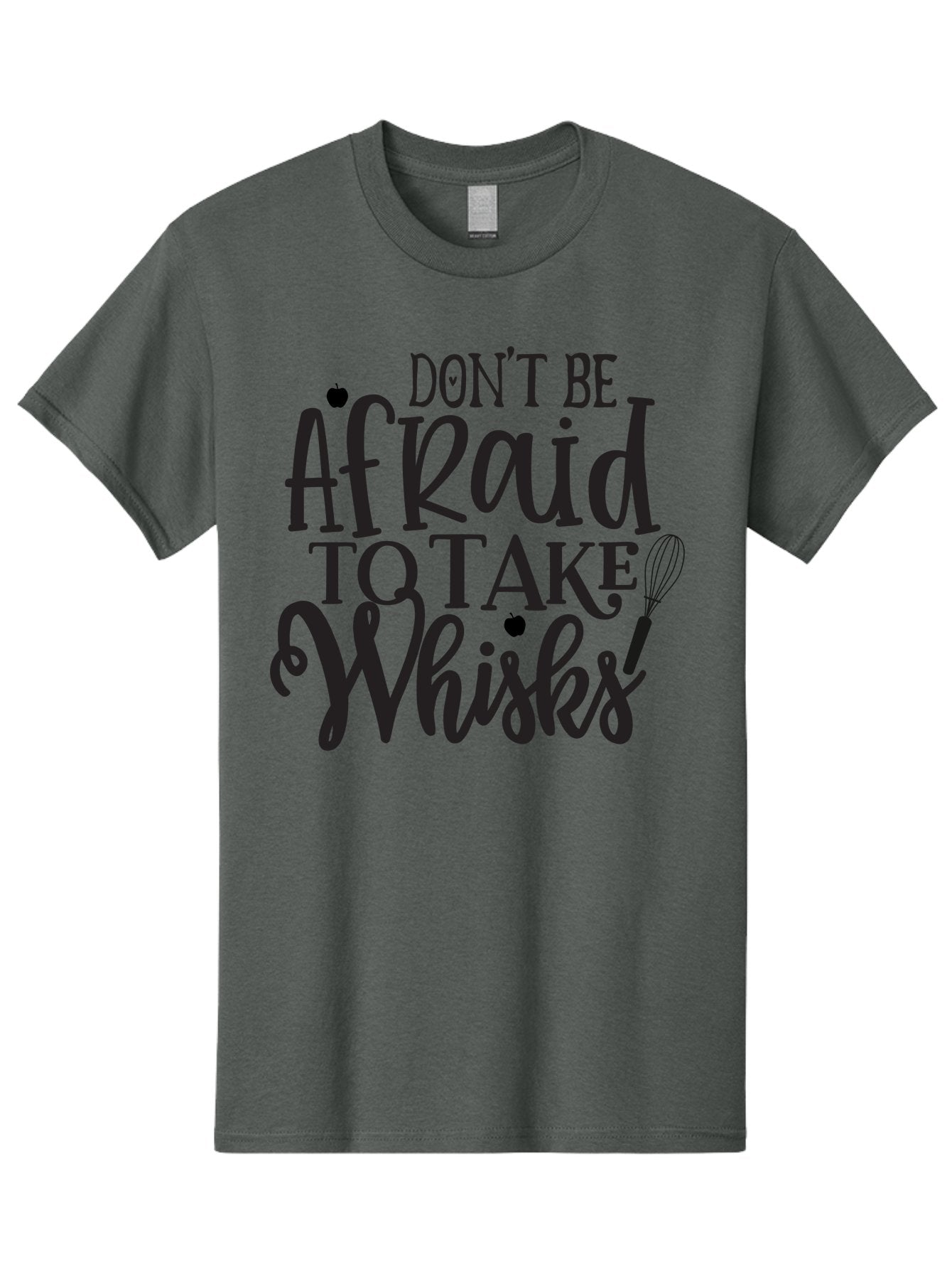 Don-T-Be-Afraid-To-Take-Whisks Men'S Graphic Tee, 100% Cotton, Comfortable Casual Summer Wear, Machine Washable, Cooking Quotes, Kitchen Motivation, Cooking Inspiration, Baking Humor, Whisk Illustrations, Foodie Phrases, Recipe Encouragement Aab571 15