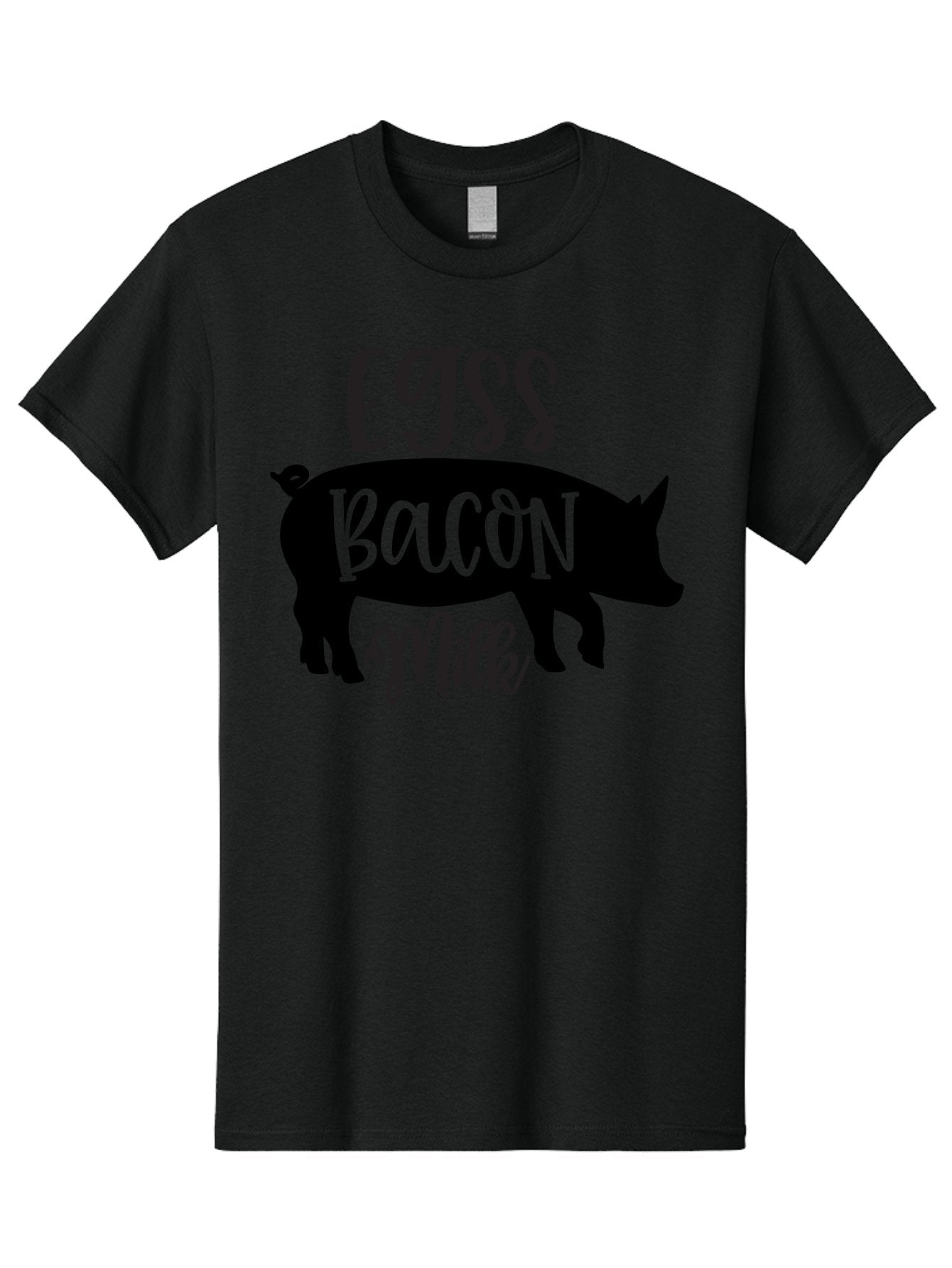 Egjss-Bacon-Milk Men'S Graphic Tee, 100% Cotton, Comfortable Casual Summer Wear, Machine Washable, Eggs, Bacon, Milk, Pig Silhouette, Farm Fresh, Dairy Products, Breakfast Foods, Savory Delights, Farm-To-Table Aab574 11