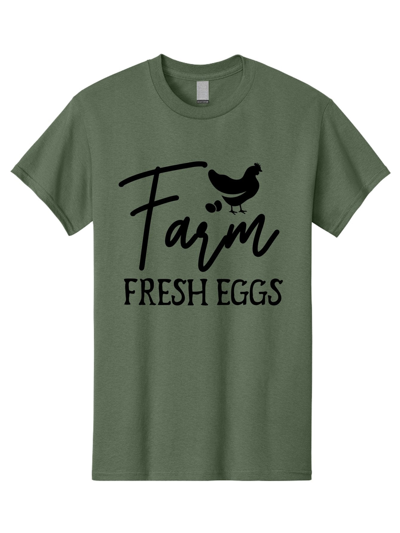 Farm-Fresh-Eggs Men'S Graphic Tee, 100% Cotton, Comfortable Casual Summer Wear, Machine Washable, Farm Fresh Eggs, Eggs, Farm, Fresh Produce, Farm Eggs, Farm Fresh Aab577 8