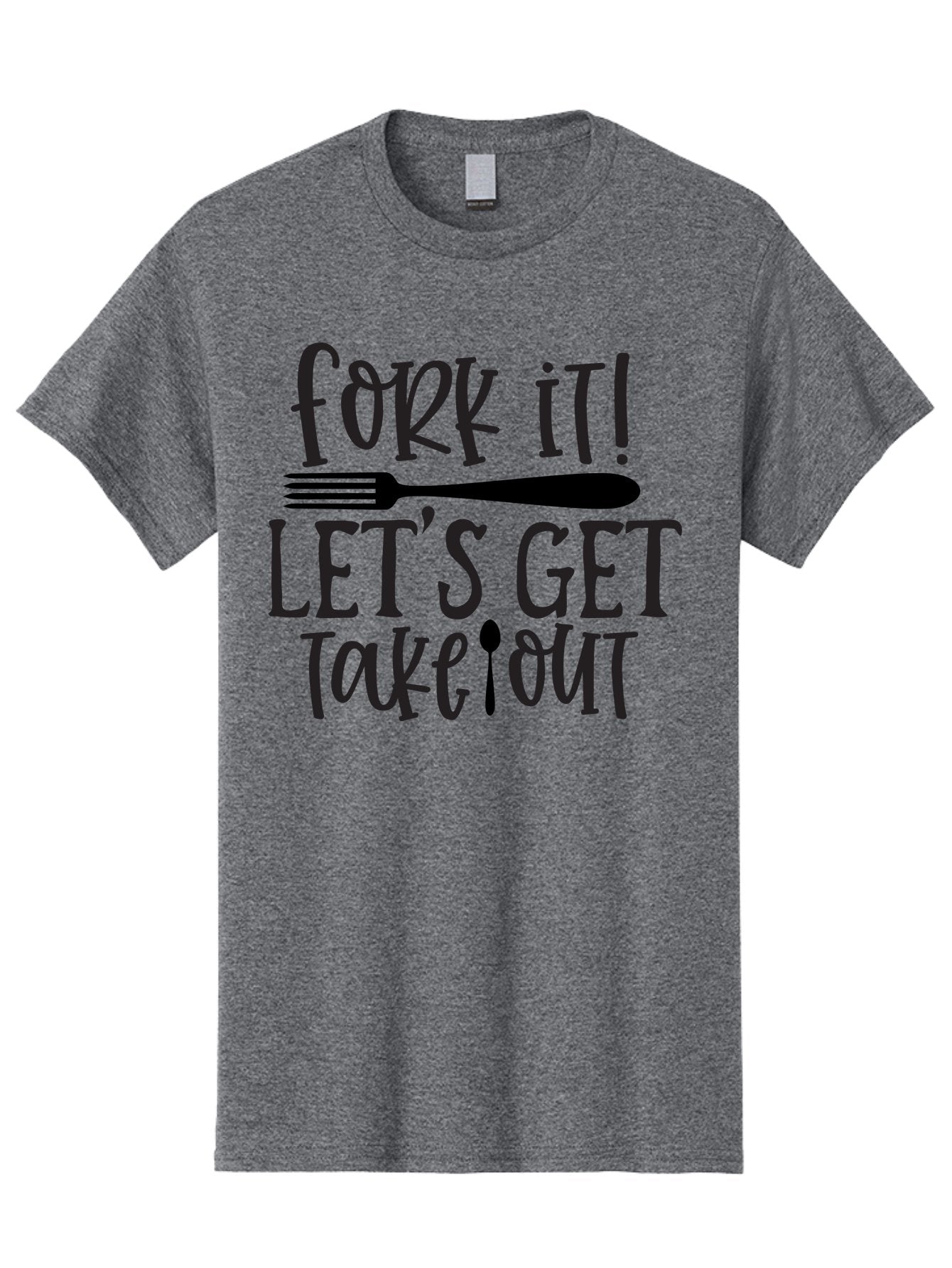 Fork-It-Let-S-Get-Takeout Men'S Graphic Tee, 100% Cotton, Comfortable Casual Summer Wear, Machine Washable, Funny Food Quotes, Takeout Humor, Restaurant Puns, Fork It, Let'S Get Take Out, Foodie Jokes, Dining Humor, Eating Out, Meal To Go Aab580 10