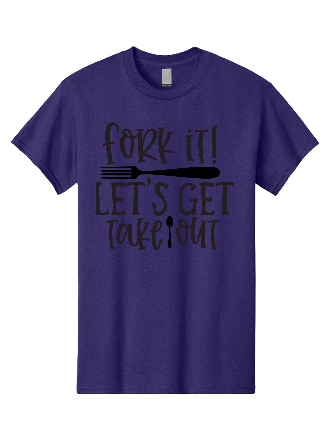 Fork-It-Let-S-Get-Takeout Men'S Graphic Tee, 100% Cotton, Comfortable Casual Summer Wear, Machine Washable, Funny Food Quotes, Takeout Humor, Restaurant Puns, Fork It, Let'S Get Take Out, Foodie Jokes, Dining Humor, Eating Out, Meal To Go Aab580 9