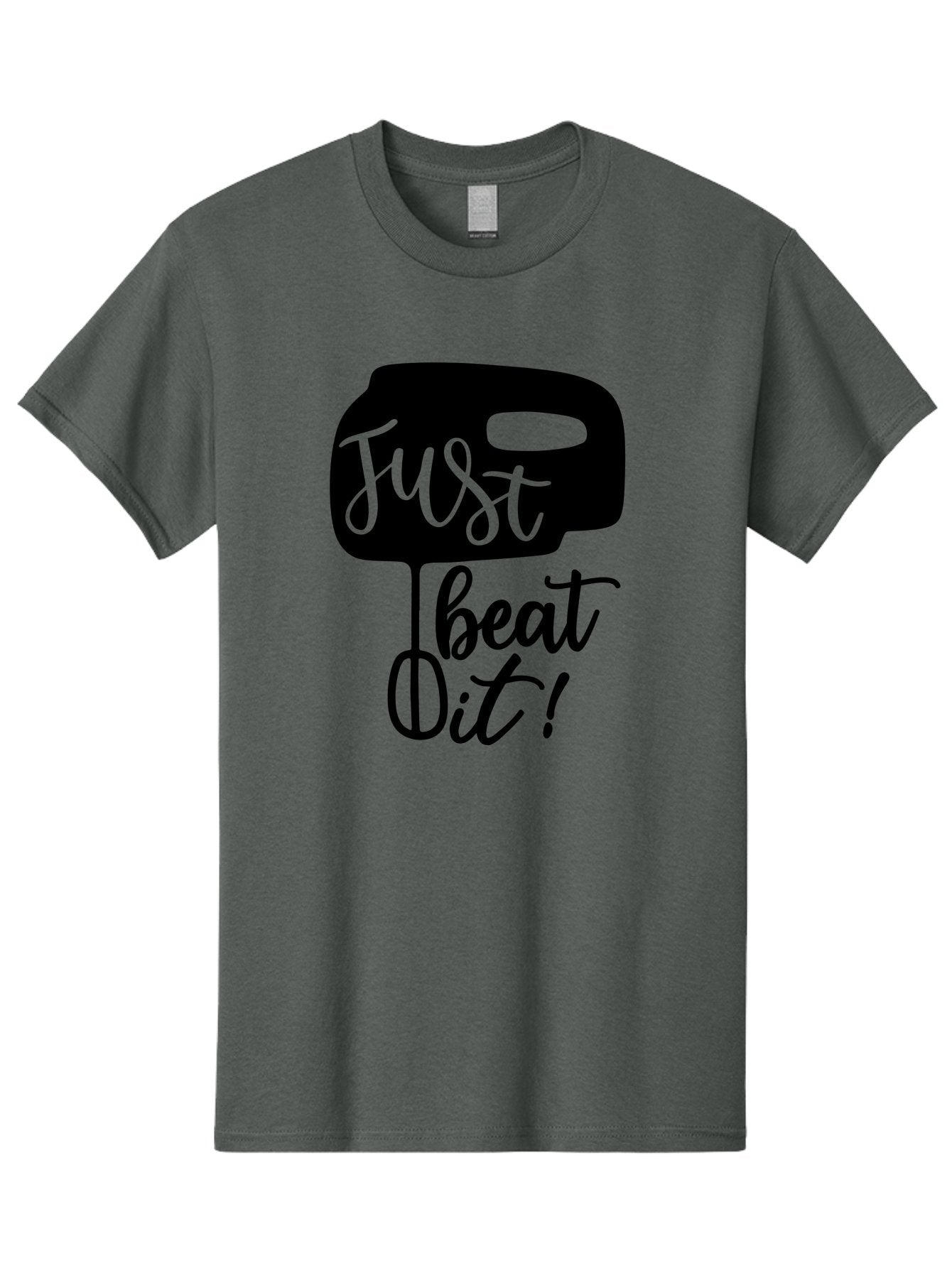 Just-Beat-It Men'S Graphic Tee, 100% Cotton, Comfortable Casual Summer Wear, Machine Washable, Boxing, Motivational Quote, Fitness Inspiration, Workout Encouragement, Just Beat It!, Boxing Graphics, Motivational Boxing Aab582