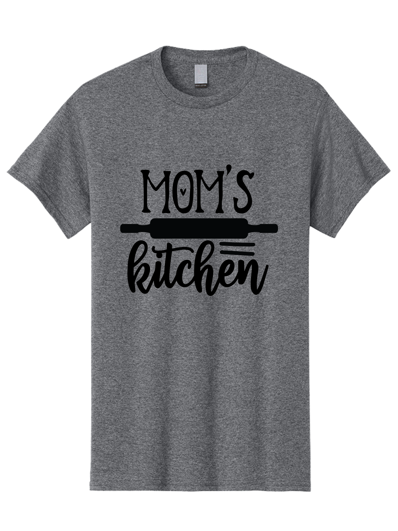Mom-S-Kitchen Men'S Graphic Tee, 100% Cotton, Comfortable Casual Summer Wear, Machine Washable, Mom'S Kitchen, Mother'S Day Gift, Kitchen Decor, Baking, Cooking, Rolling Pin, Mother'S Kitchen, Homemade, Family Recipe, Kitchen Love, Aab586 19