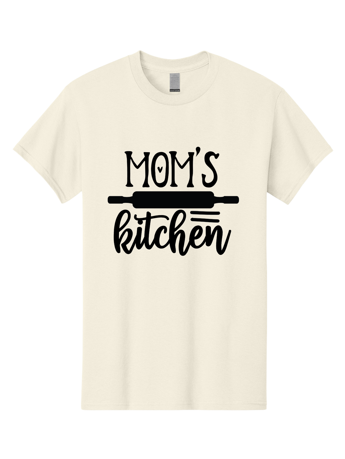 Mom-S-Kitchen Men'S Graphic Tee, 100% Cotton, Comfortable Casual Summer Wear, Machine Washable, Mom'S Kitchen, Mother'S Day Gift, Kitchen Decor, Baking, Cooking, Rolling Pin, Mother'S Kitchen, Homemade, Family Recipe, Kitchen Love, Aab586 25