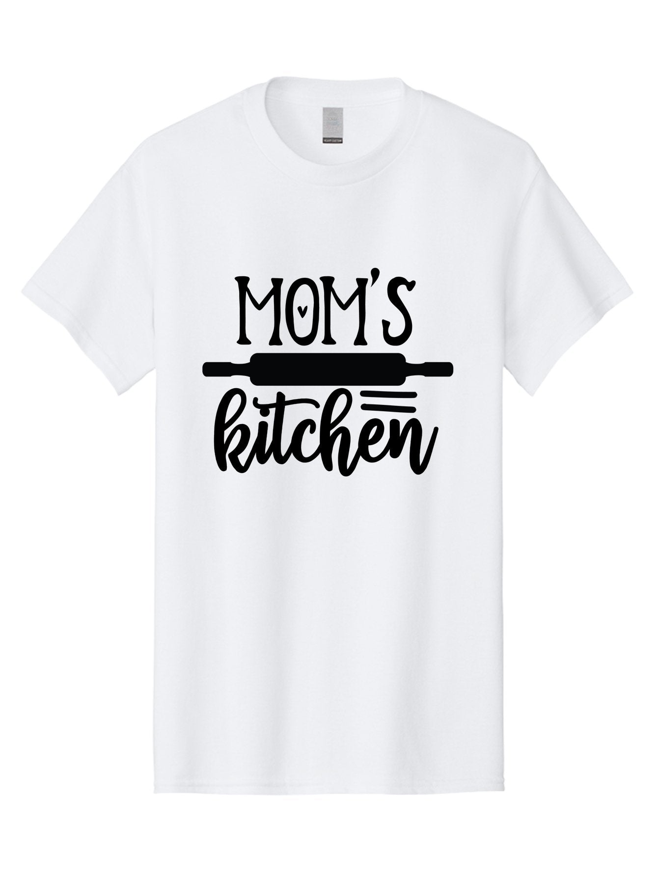 Mom-S-Kitchen Men'S Graphic Tee, 100% Cotton, Comfortable Casual Summer Wear, Machine Washable, Mom'S Kitchen, Mother'S Day Gift, Kitchen Decor, Baking, Cooking, Rolling Pin, Mother'S Kitchen, Homemade, Family Recipe, Kitchen Love, Aab586 3