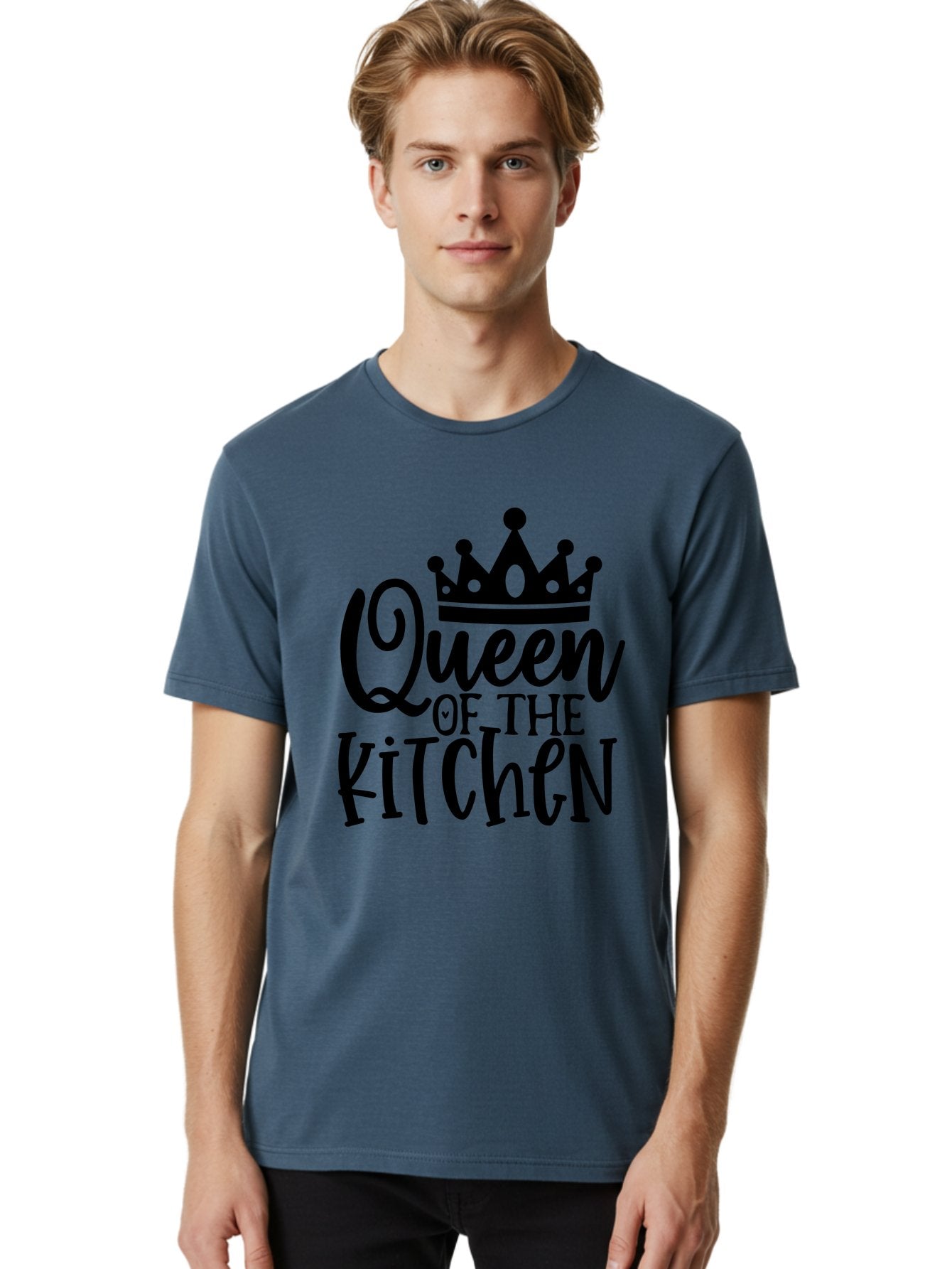 Queen-Of-The-Kitchen Men'S Graphic Tee, 100% Cotton, Comfortable Casual Summer Wear, Machine Washable, Kitchen Queen, Cooking, Baking, Culinary Skills, Domestic Goddess, Kitchen Decor, Cooking Inspiration, Recipe Ideas, Kitchen Motivation, Aab587 18