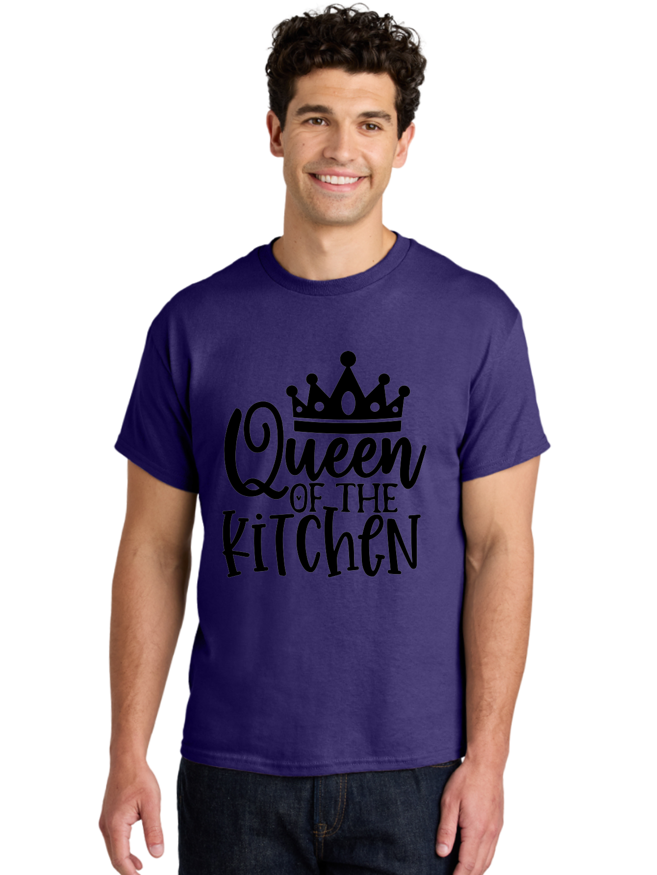 Queen-Of-The-Kitchen Men'S Graphic Tee, 100% Cotton, Comfortable Casual Summer Wear, Machine Washable, Kitchen Queen, Cooking, Baking, Culinary Skills, Domestic Goddess, Kitchen Decor, Cooking Inspiration, Recipe Ideas, Kitchen Motivation, Aab587 22