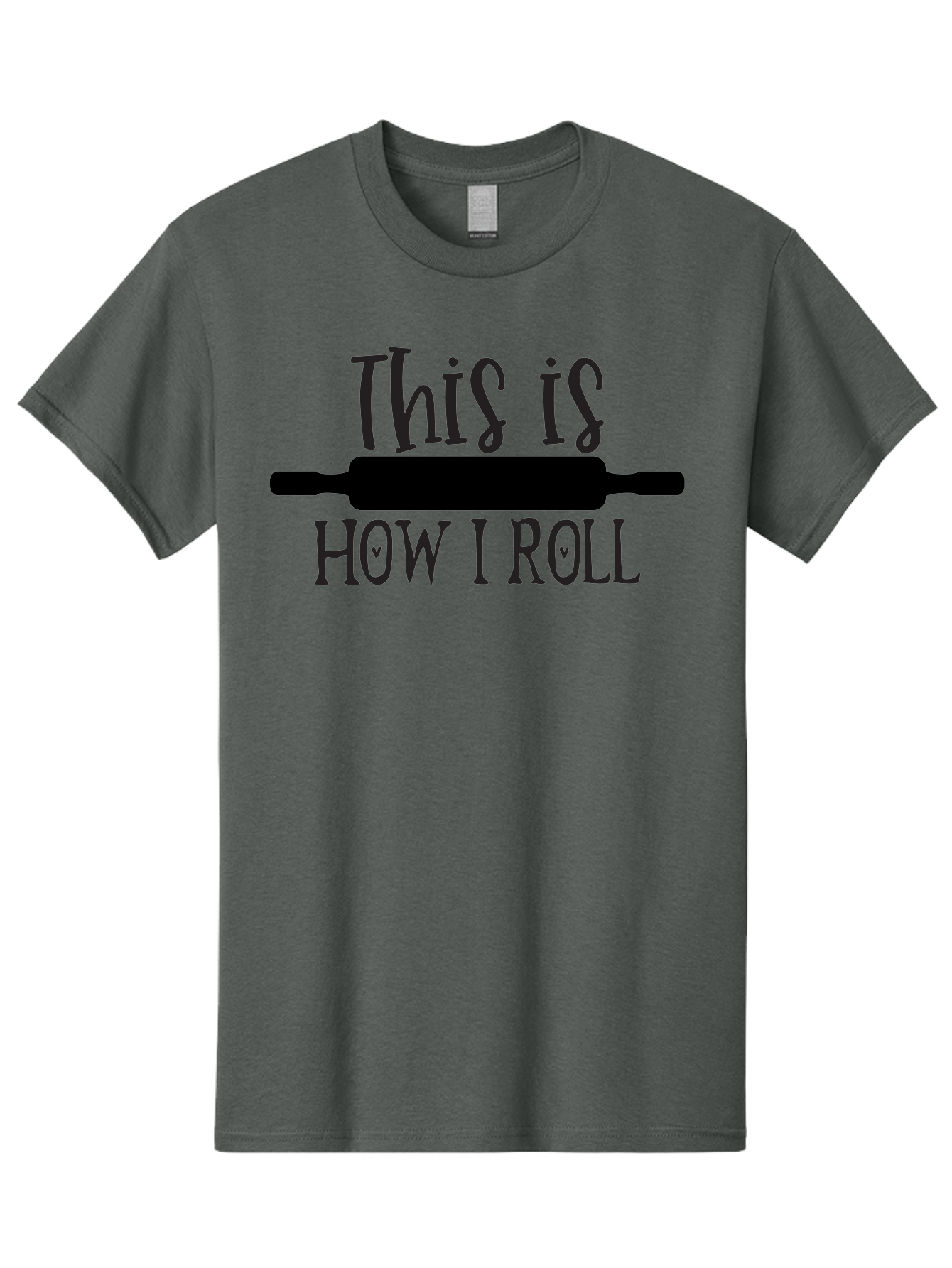 This-Is-How-I-Roll Men'S Graphic Tee, 100% Cotton, Comfortable Casual Summer Wear, Machine Washable, Baking Humor, Rolling Pin, Punny Phrase, Funny Quote, Baking Quote, Kitchen Humor, Playful Design, Whimsical Typography, Clever Saying Aab591 9