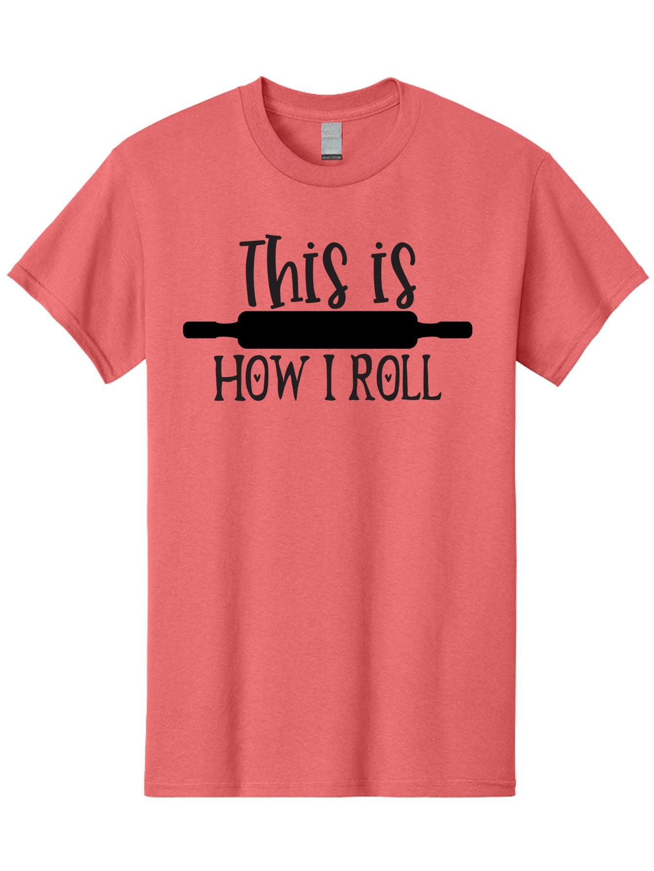 This-Is-How-I-Roll Men'S Graphic Tee, 100% Cotton, Comfortable Casual Summer Wear, Machine Washable, Baking Humor, Rolling Pin, Punny Phrase, Funny Quote, Baking Quote, Kitchen Humor, Playful Design, Whimsical Typography, Clever Saying Aab591 6