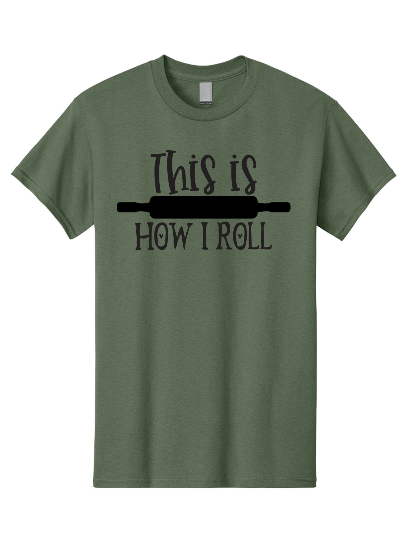 This-Is-How-I-Roll Men'S Graphic Tee, 100% Cotton, Comfortable Casual Summer Wear, Machine Washable, Baking Humor, Rolling Pin, Punny Phrase, Funny Quote, Baking Quote, Kitchen Humor, Playful Design, Whimsical Typography, Clever Saying Aab591 11