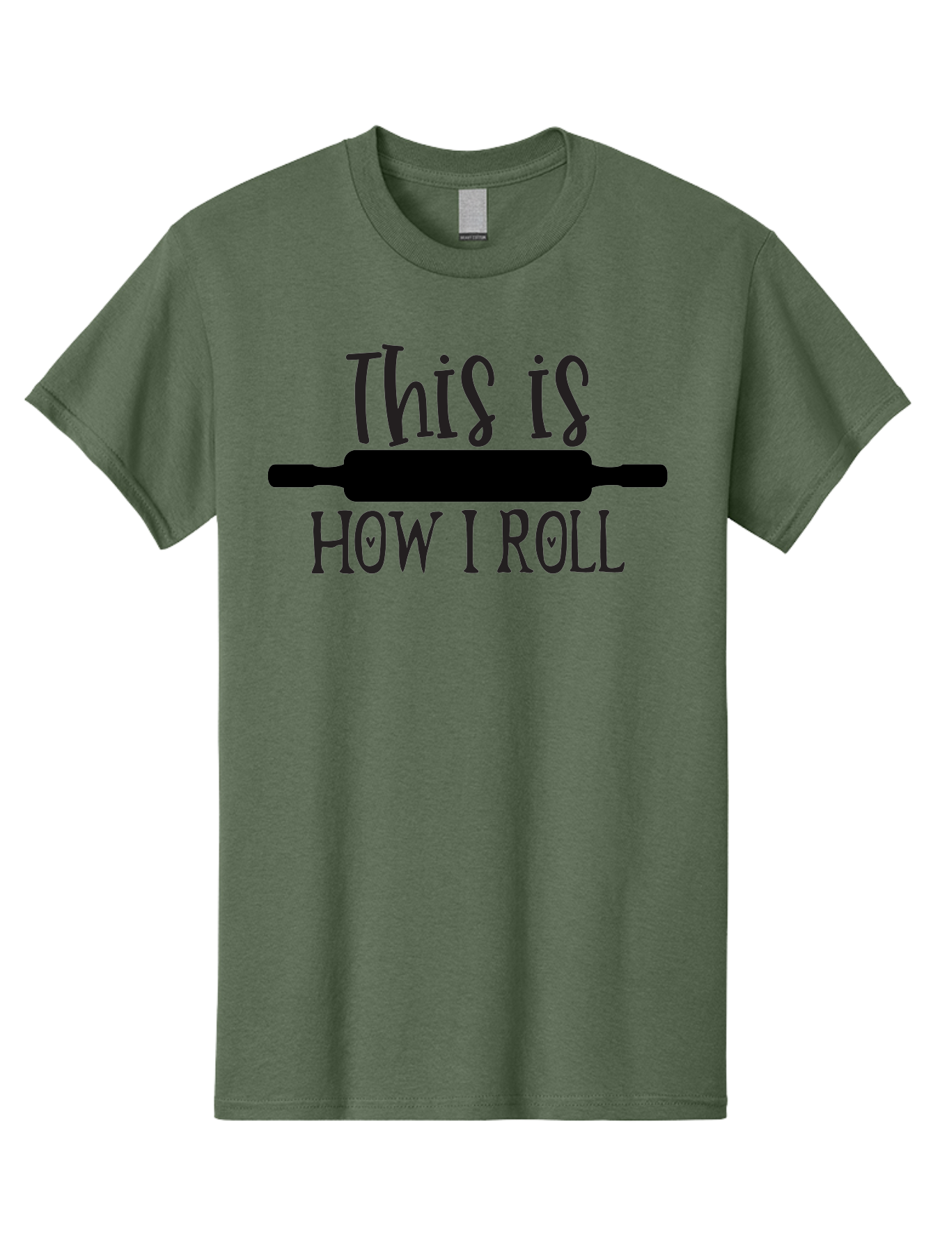 This-Is-How-I-Roll Men'S Graphic Tee, 100% Cotton, Comfortable Casual Summer Wear, Machine Washable, Baking Humor, Rolling Pin, Punny Phrase, Funny Quote, Baking Quote, Kitchen Humor, Playful Design, Whimsical Typography, Clever Saying Aab591 7