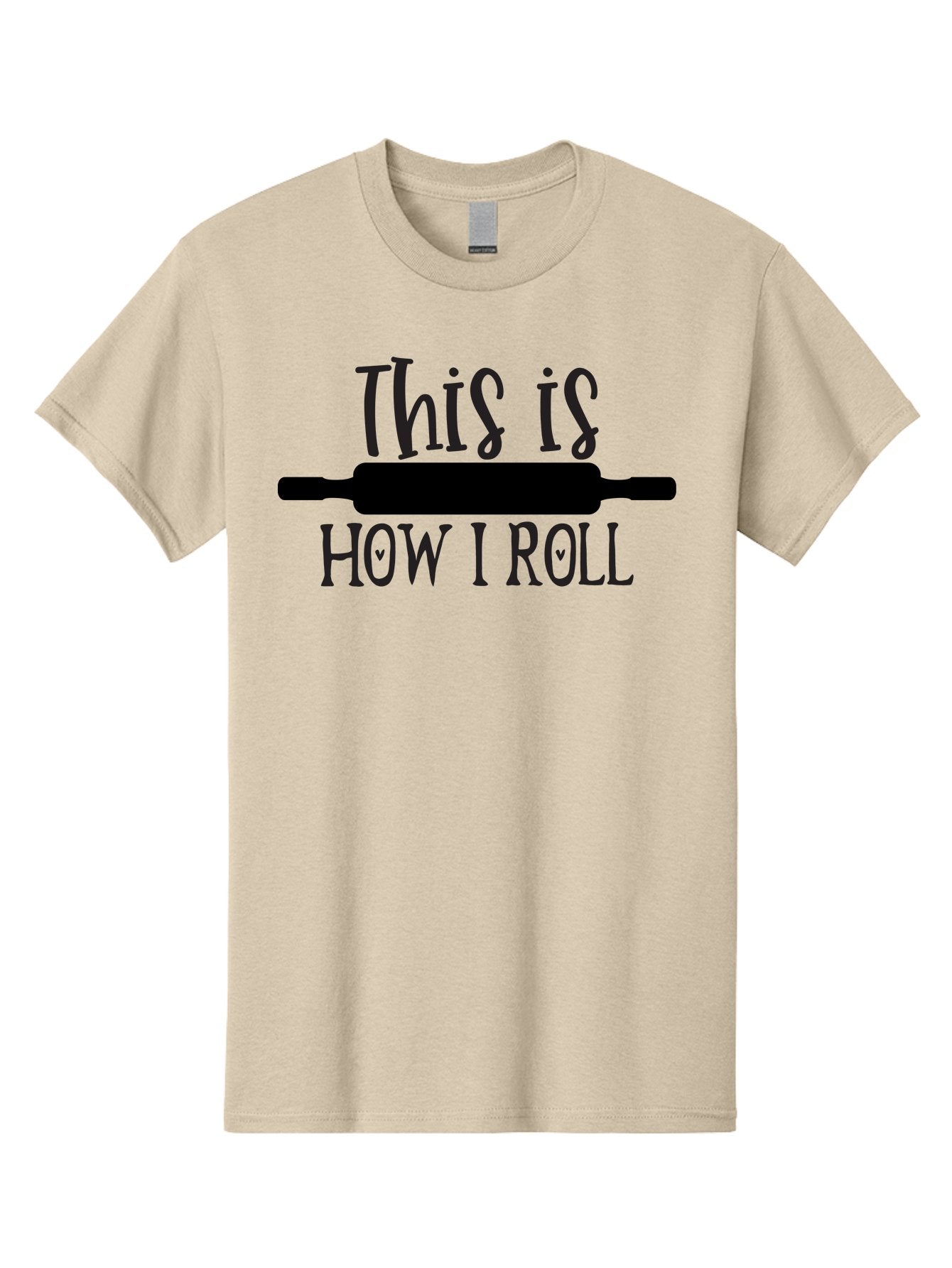 This-Is-How-I-Roll Men'S Graphic Tee, 100% Cotton, Comfortable Casual Summer Wear, Machine Washable, Baking Humor, Rolling Pin, Punny Phrase, Funny Quote, Baking Quote, Kitchen Humor, Playful Design, Whimsical Typography, Clever Saying Aab591 12