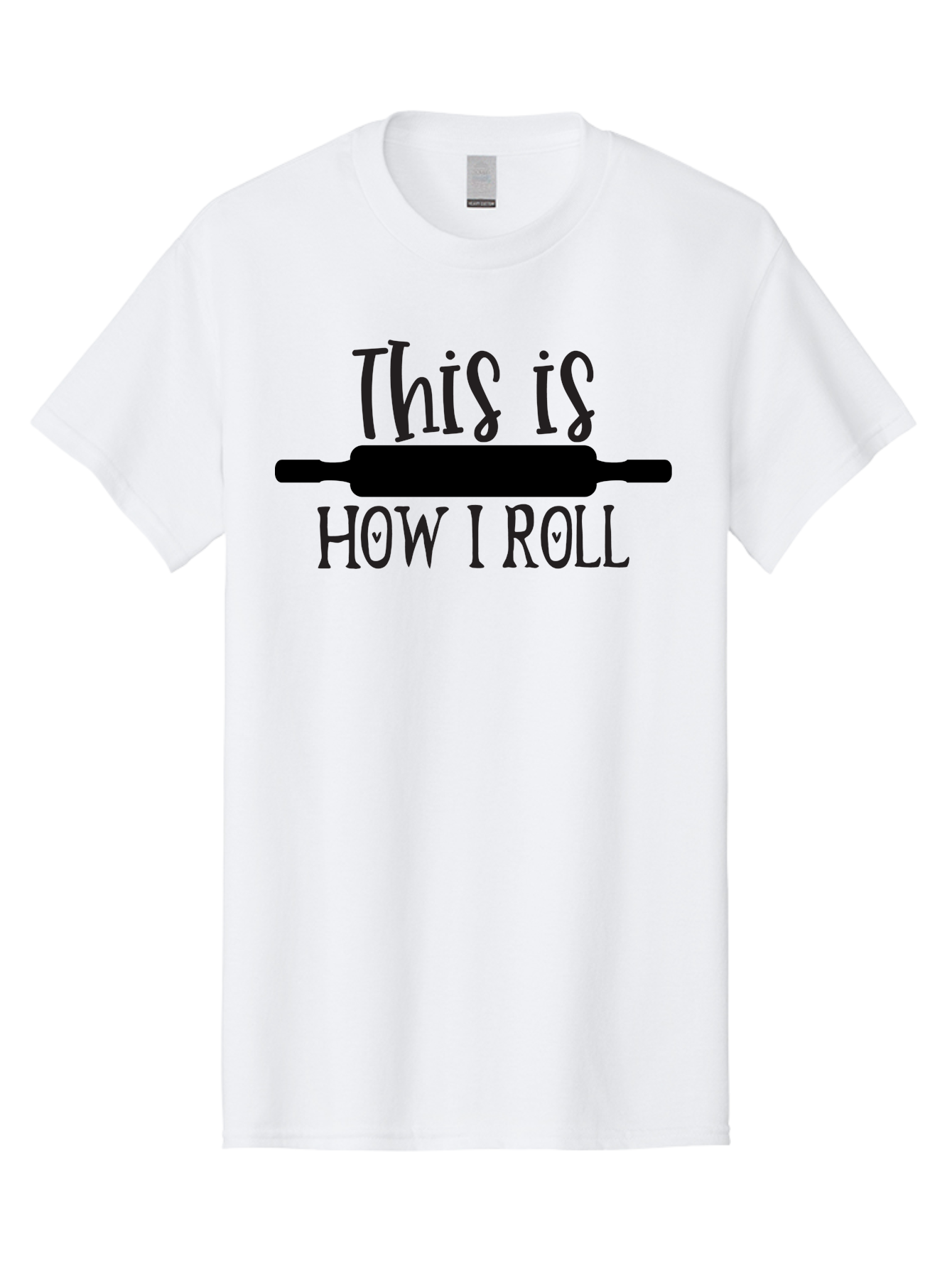 This-Is-How-I-Roll Men'S Graphic Tee, 100% Cotton, Comfortable Casual Summer Wear, Machine Washable, Baking Humor, Rolling Pin, Punny Phrase, Funny Quote, Baking Quote, Kitchen Humor, Playful Design, Whimsical Typography, Clever Saying Aab591 25