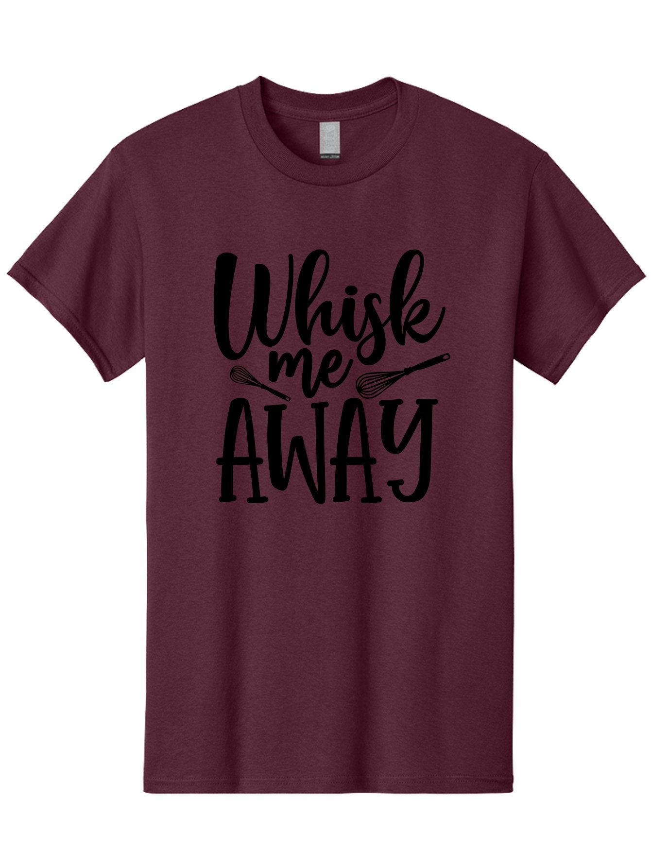 Whisk-Me-Away Men'S Graphic Tee, 100% Cotton, Comfortable Casual Summer Wear, Machine Washable, Baking Inspiration, Cooking Quotes, Kitchen Utensils, Whisk Illustrations, Fun Phrases, Clever Sayings, Culinary Humor, Creative Typography Aab595 7