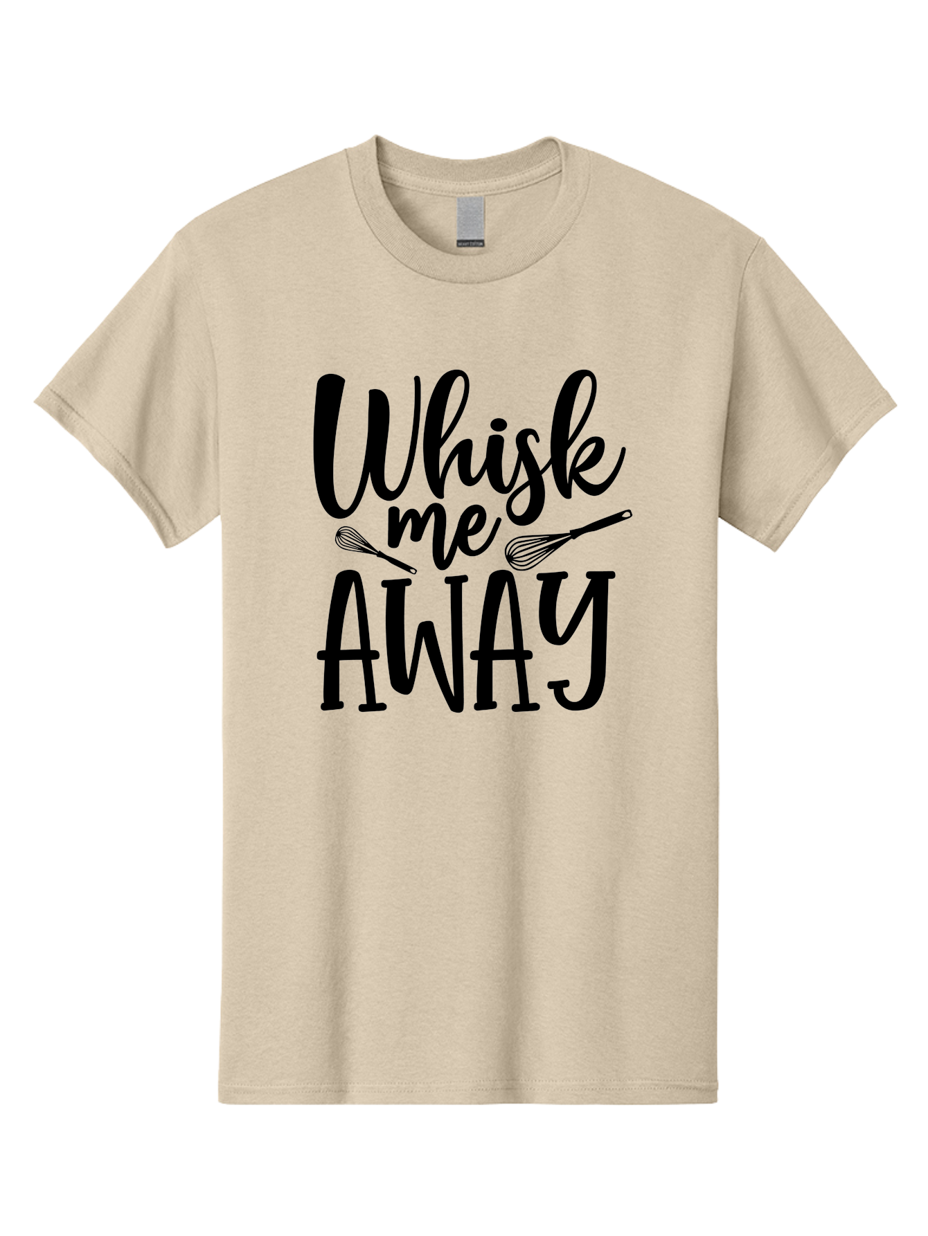 Whisk-Me-Away Men'S Graphic Tee, 100% Cotton, Comfortable Casual Summer Wear, Machine Washable, Baking Inspiration, Cooking Quotes, Kitchen Utensils, Whisk Illustrations, Fun Phrases, Clever Sayings, Culinary Humor, Creative Typography Aab595