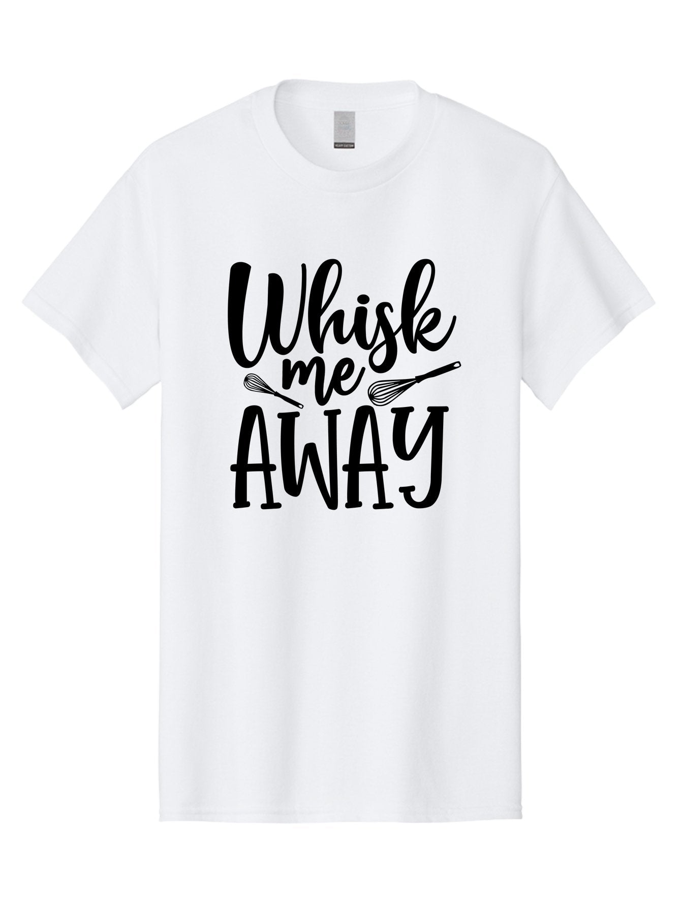 Whisk-Me-Away Men'S Graphic Tee, 100% Cotton, Comfortable Casual Summer Wear, Machine Washable, Baking Inspiration, Cooking Quotes, Kitchen Utensils, Whisk Illustrations, Fun Phrases, Clever Sayings, Culinary Humor, Creative Typography Aab595 8