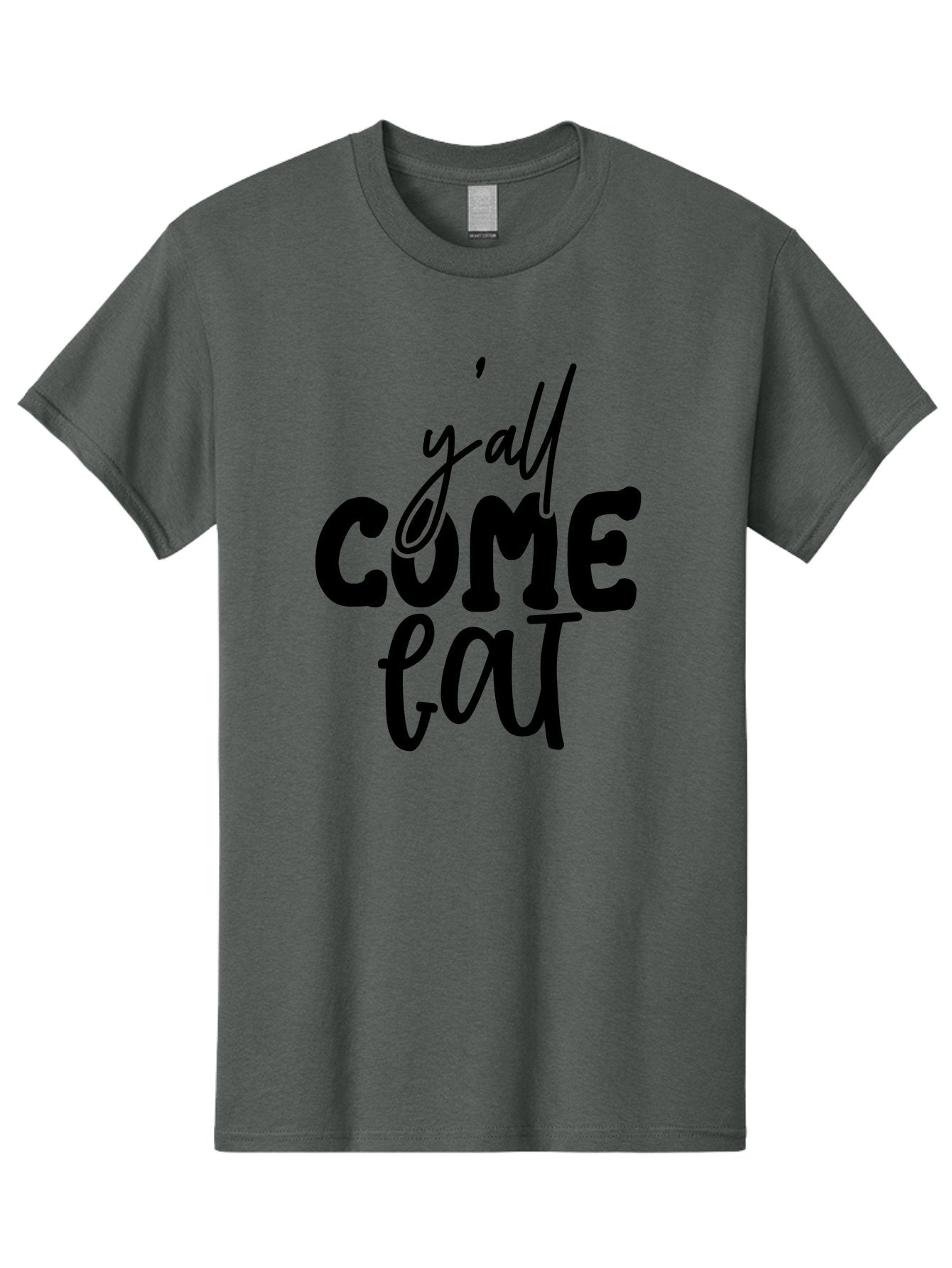 Y-All-Come-Eat-1 Men'S Graphic Tee, 100% Cotton, Comfortable Casual Summer Wear, Machine Washable, Y'All Come Eat, Southern Hospitality, Food Invitation, Casual Dining, Rustic Charm, Welcoming Phrase, Restaurant Sign, Country Style Aab596 7