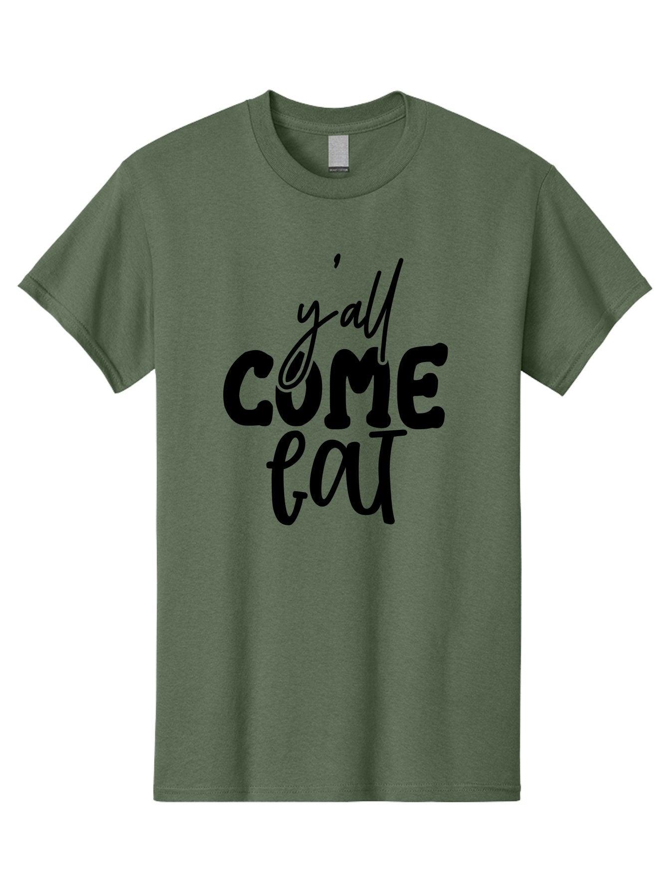Y-All-Come-Eat-1 Men'S Graphic Tee, 100% Cotton, Comfortable Casual Summer Wear, Machine Washable, Y'All Come Eat, Southern Hospitality, Food Invitation, Casual Dining, Rustic Charm, Welcoming Phrase, Restaurant Sign, Country Style Aab596 11