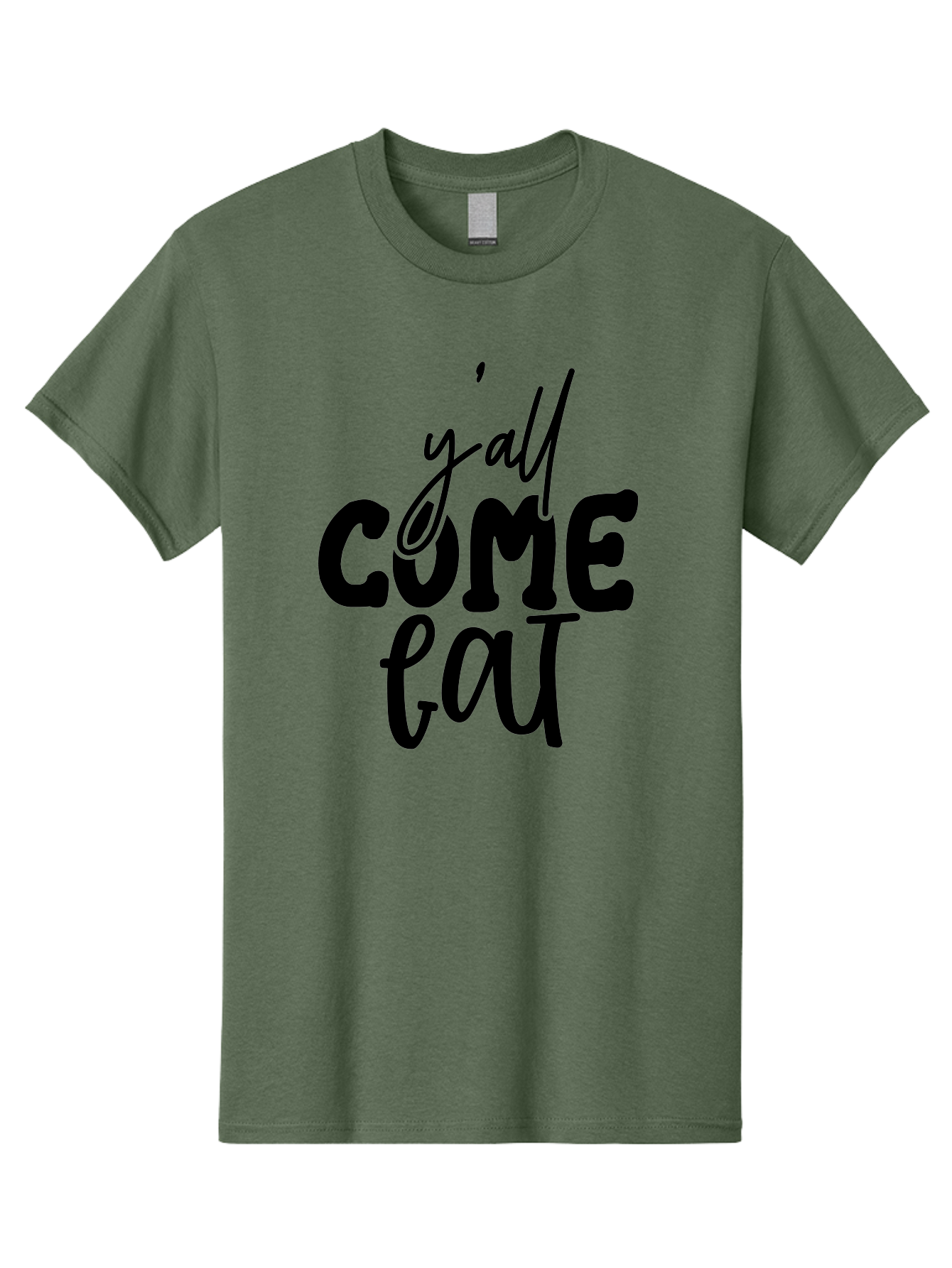 Y-All-Come-Eat-1 Men'S Graphic Tee, 100% Cotton, Comfortable Casual Summer Wear, Machine Washable, Y'All Come Eat, Southern Hospitality, Food Invitation, Casual Dining, Rustic Charm, Welcoming Phrase, Restaurant Sign, Country Style Aab596 7