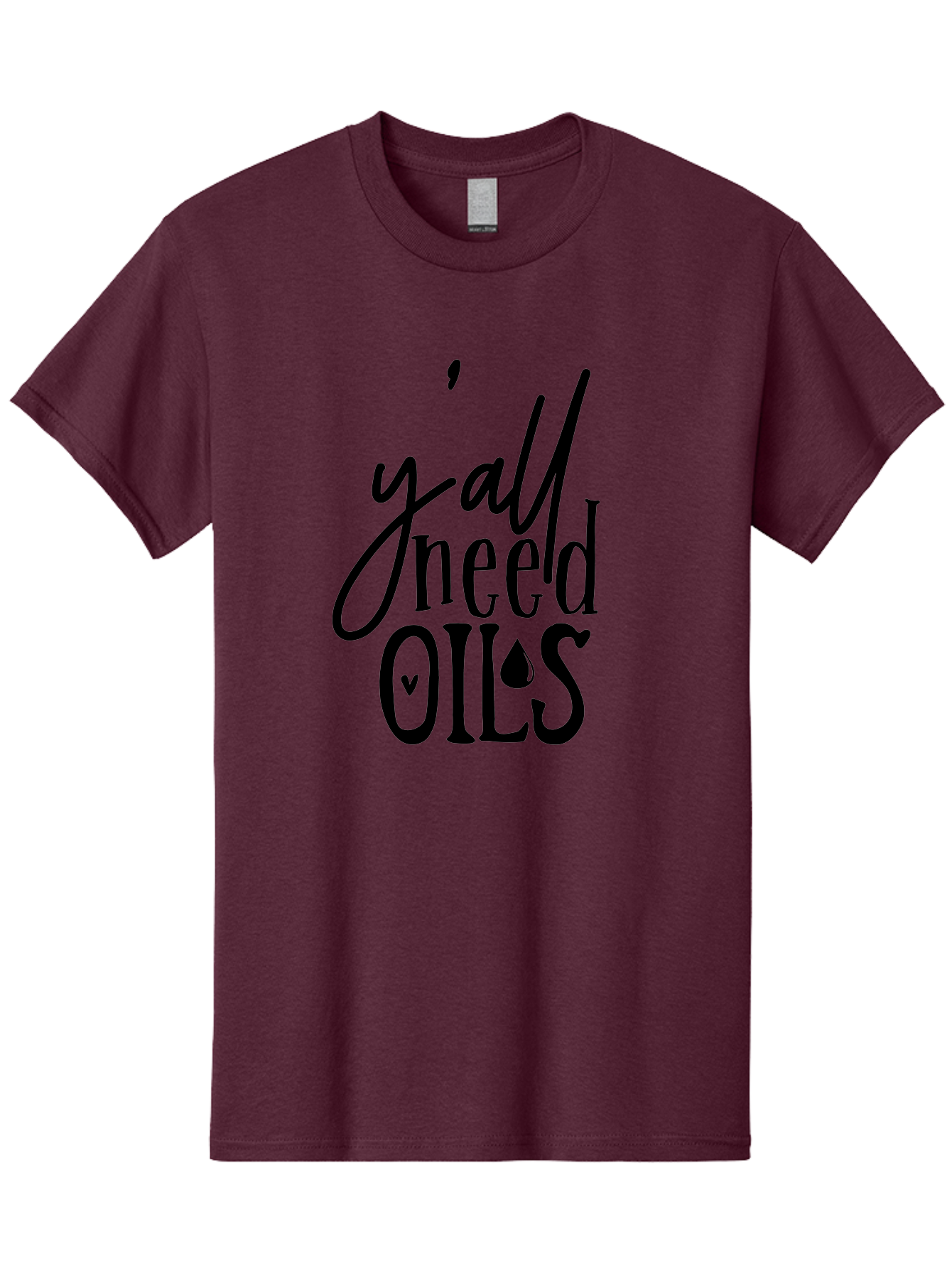 Y-All-Need-Oils Men'S Graphic Tee, 100% Cotton, Comfortable Casual Summer Wear, Machine Washable, Essential Oils, Wellness, Self Care, Aromatherapy, Natural Remedies, Healthy Living, Y'All Need Oils Aab598 3