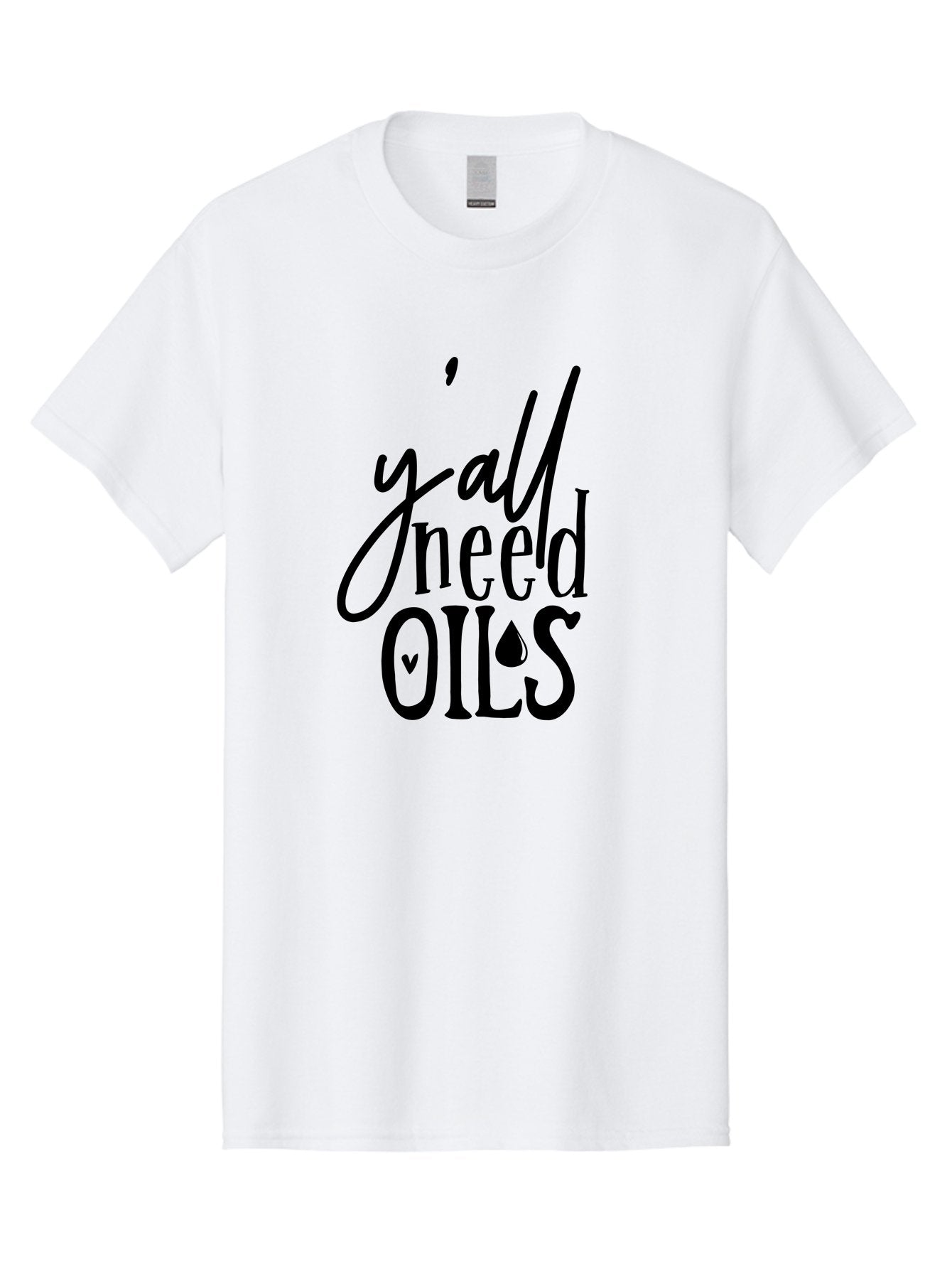 Y-All-Need-Oils Men'S Graphic Tee, 100% Cotton, Comfortable Casual Summer Wear, Machine Washable, Essential Oils, Wellness, Self Care, Aromatherapy, Natural Remedies, Healthy Living, Y'All Need Oils Aab598