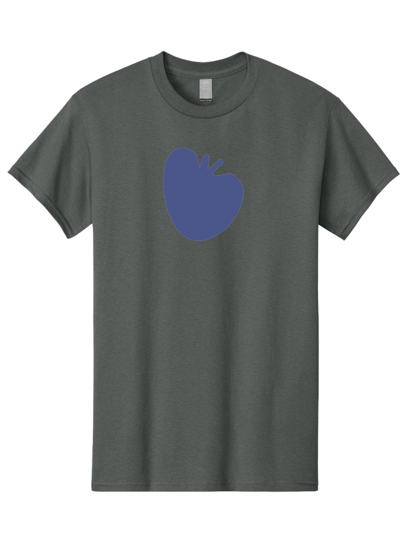 Blue-Apple-1 Men'S Graphic Tee, 100% Cotton, Comfortable Casual Summer Wear, Machine Washable, Purple Apple, Simple Design, Minimalist Logo, Fruit Symbol, Clean Graphics, Modern Illustration Aab603 9