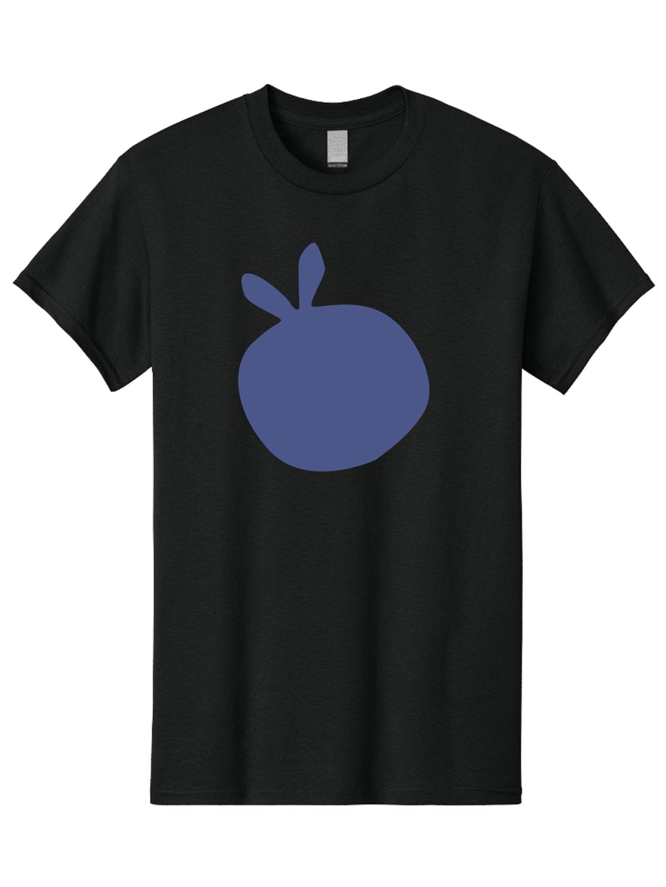 Blue-Apple Men'S Graphic Tee, 100% Cotton, Comfortable Casual Summer Wear, Machine Washable, Blue Apple, Simple Design, Minimalist Art, Blue Fruit, Digital Illustration, Apple Silhouette, Graphic Icon Aab604 11