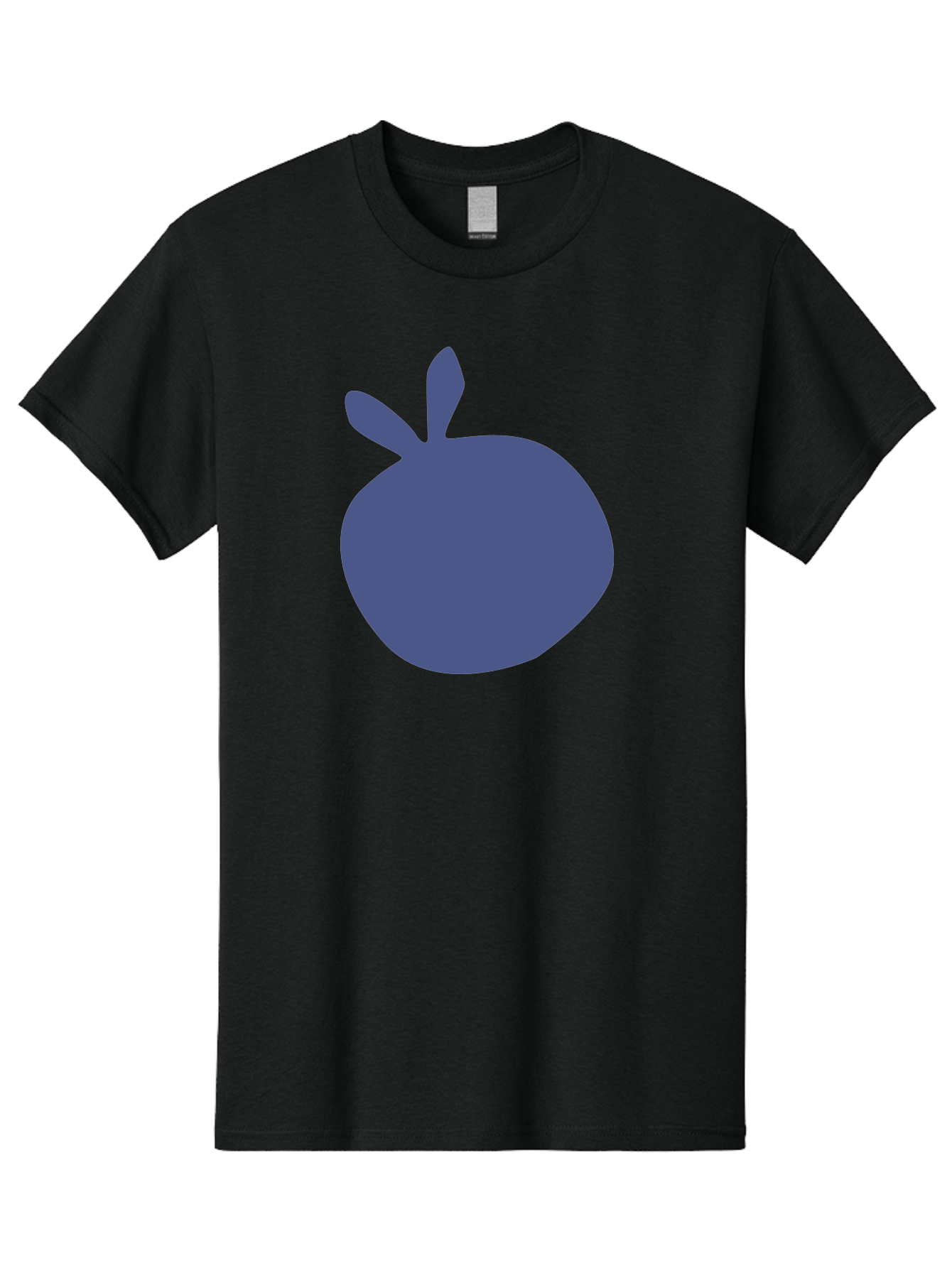 Blue-Apple Men'S Graphic Tee, 100% Cotton, Comfortable Casual Summer Wear, Machine Washable, Blue Apple, Simple Design, Minimalist Art, Blue Fruit, Digital Illustration, Apple Silhouette, Graphic Icon Aab604 7