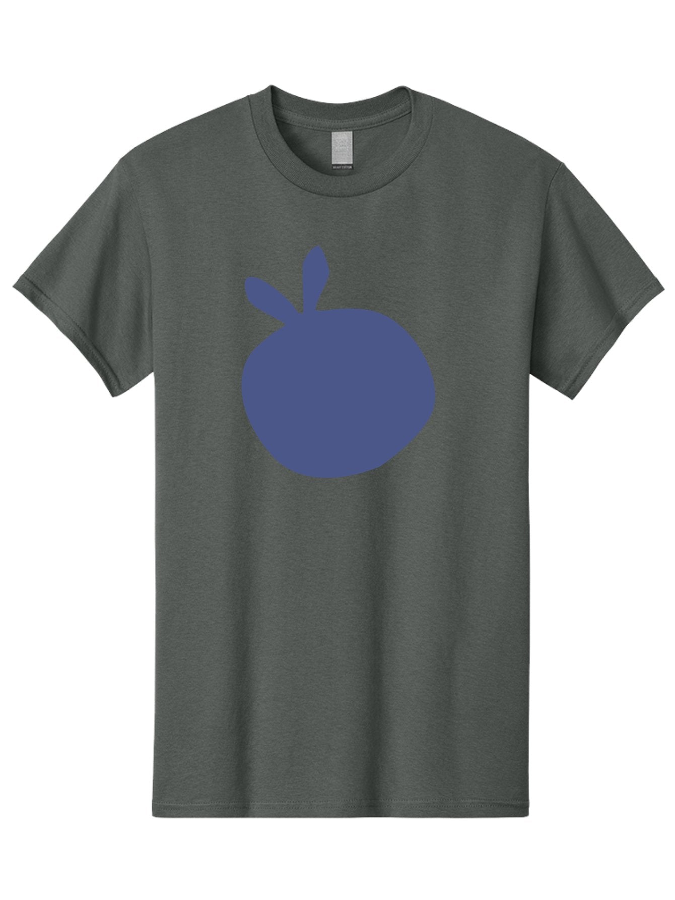 Blue-Apple Men'S Graphic Tee, 100% Cotton, Comfortable Casual Summer Wear, Machine Washable, Blue Apple, Simple Design, Minimalist Art, Blue Fruit, Digital Illustration, Apple Silhouette, Graphic Icon Aab604 12