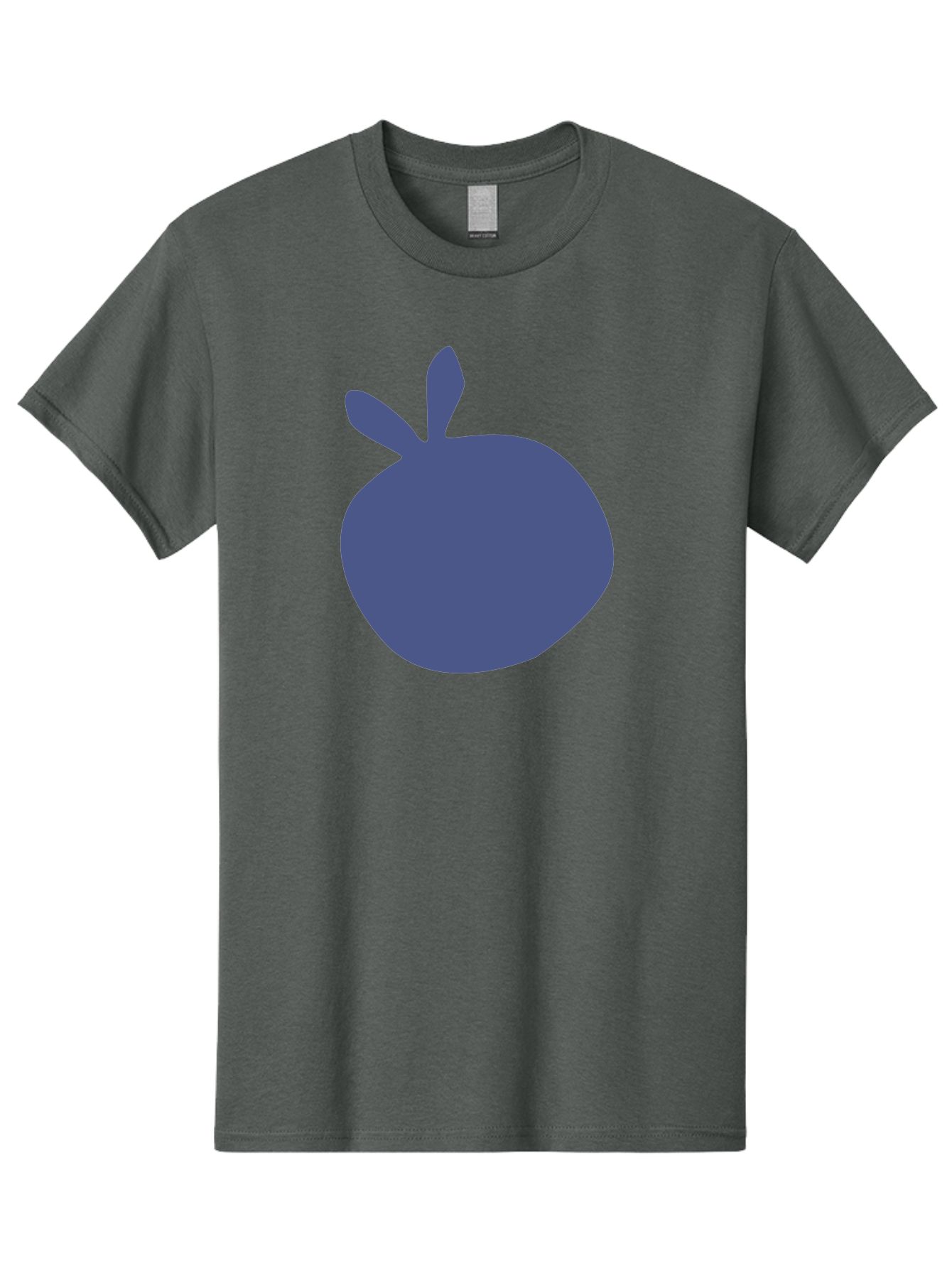 Blue-Apple Men'S Graphic Tee, 100% Cotton, Comfortable Casual Summer Wear, Machine Washable, Blue Apple, Simple Design, Minimalist Art, Blue Fruit, Digital Illustration, Apple Silhouette, Graphic Icon Aab604 5