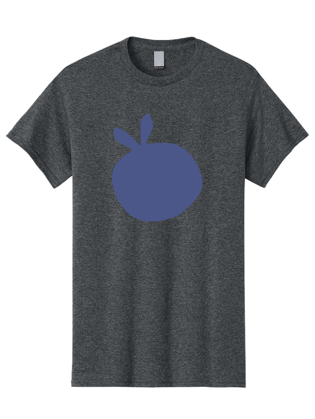 Blue-Apple Men'S Graphic Tee, 100% Cotton, Comfortable Casual Summer Wear, Machine Washable, Blue Apple, Simple Design, Minimalist Art, Blue Fruit, Digital Illustration, Apple Silhouette, Graphic Icon Aab604 7
