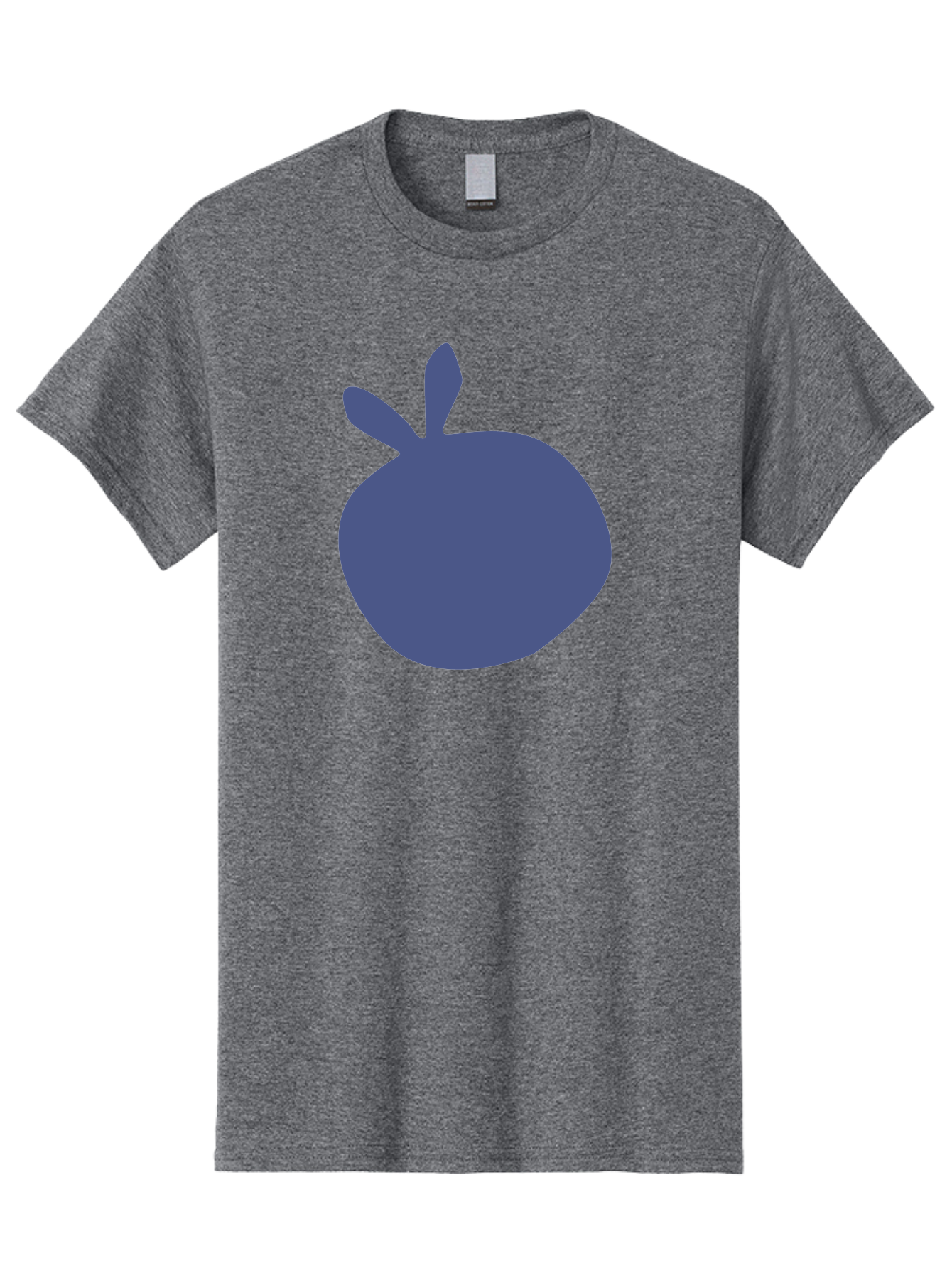 Blue-Apple Men'S Graphic Tee, 100% Cotton, Comfortable Casual Summer Wear, Machine Washable, Blue Apple, Simple Design, Minimalist Art, Blue Fruit, Digital Illustration, Apple Silhouette, Graphic Icon Aab604 15