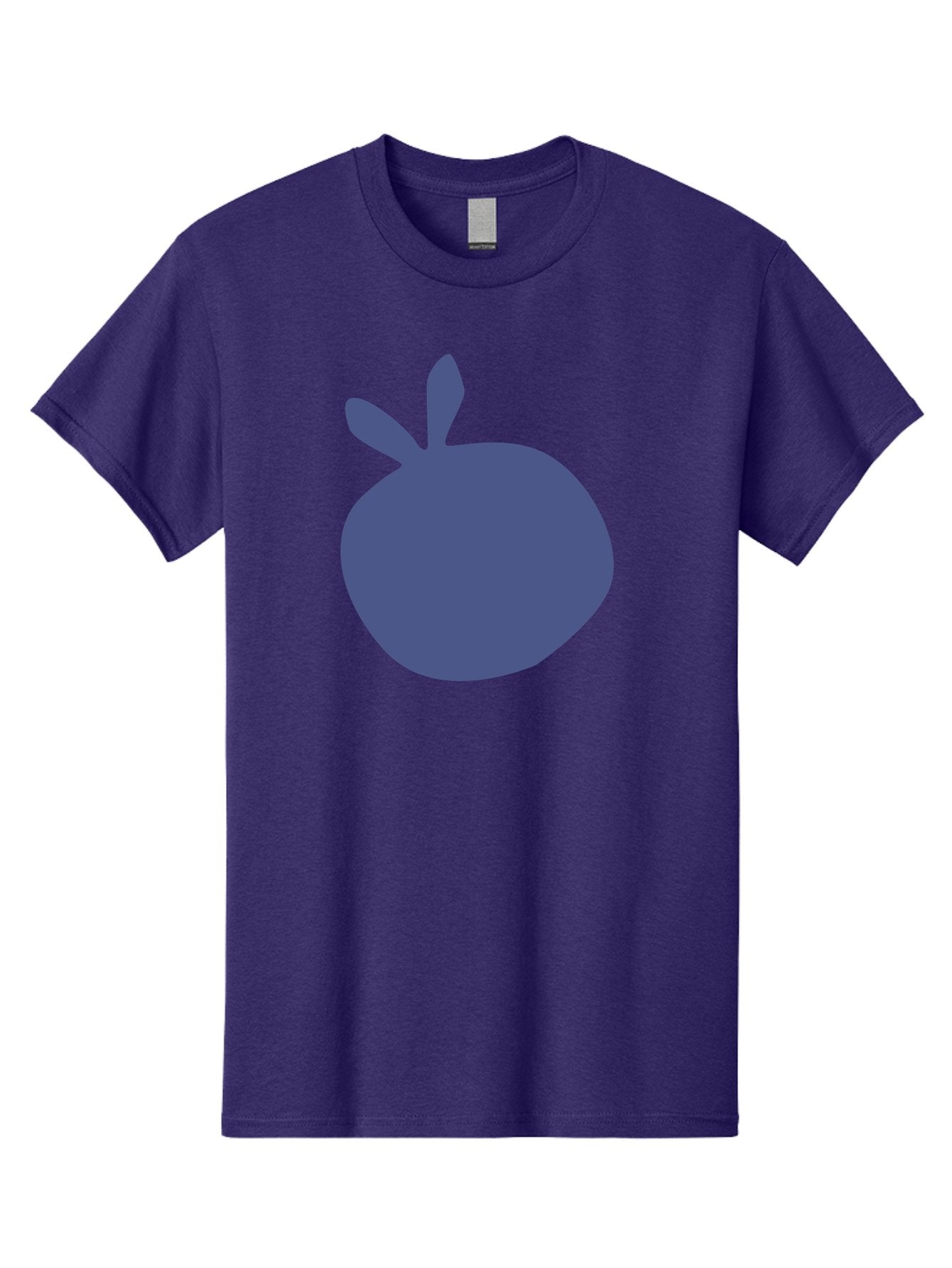 Blue-Apple Men'S Graphic Tee, 100% Cotton, Comfortable Casual Summer Wear, Machine Washable, Blue Apple, Simple Design, Minimalist Art, Blue Fruit, Digital Illustration, Apple Silhouette, Graphic Icon Aab604 8