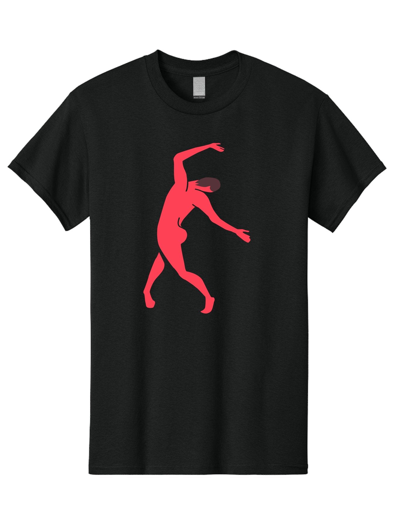 Dancer-1 Men'S Graphic Tee, 100% Cotton, Comfortable Casual Summer Wear, Machine Washable, Female Dancer, Dancing Pose, Dynamic Movement, Modern Dance, Contemporary Dance, Fluid Motion, Elegant Silhouette, Grace, Femininity, Dance Art Aab610 8