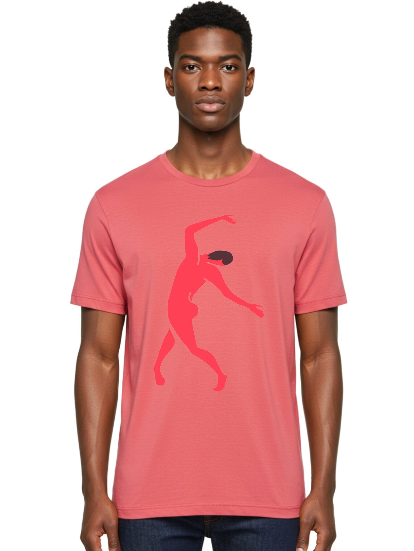 Dancer-1 Men'S Graphic Tee, 100% Cotton, Comfortable Casual Summer Wear, Machine Washable, Female Dancer, Dancing Pose, Dynamic Movement, Modern Dance, Contemporary Dance, Fluid Motion, Elegant Silhouette, Grace, Femininity, Dance Art Aab610 16