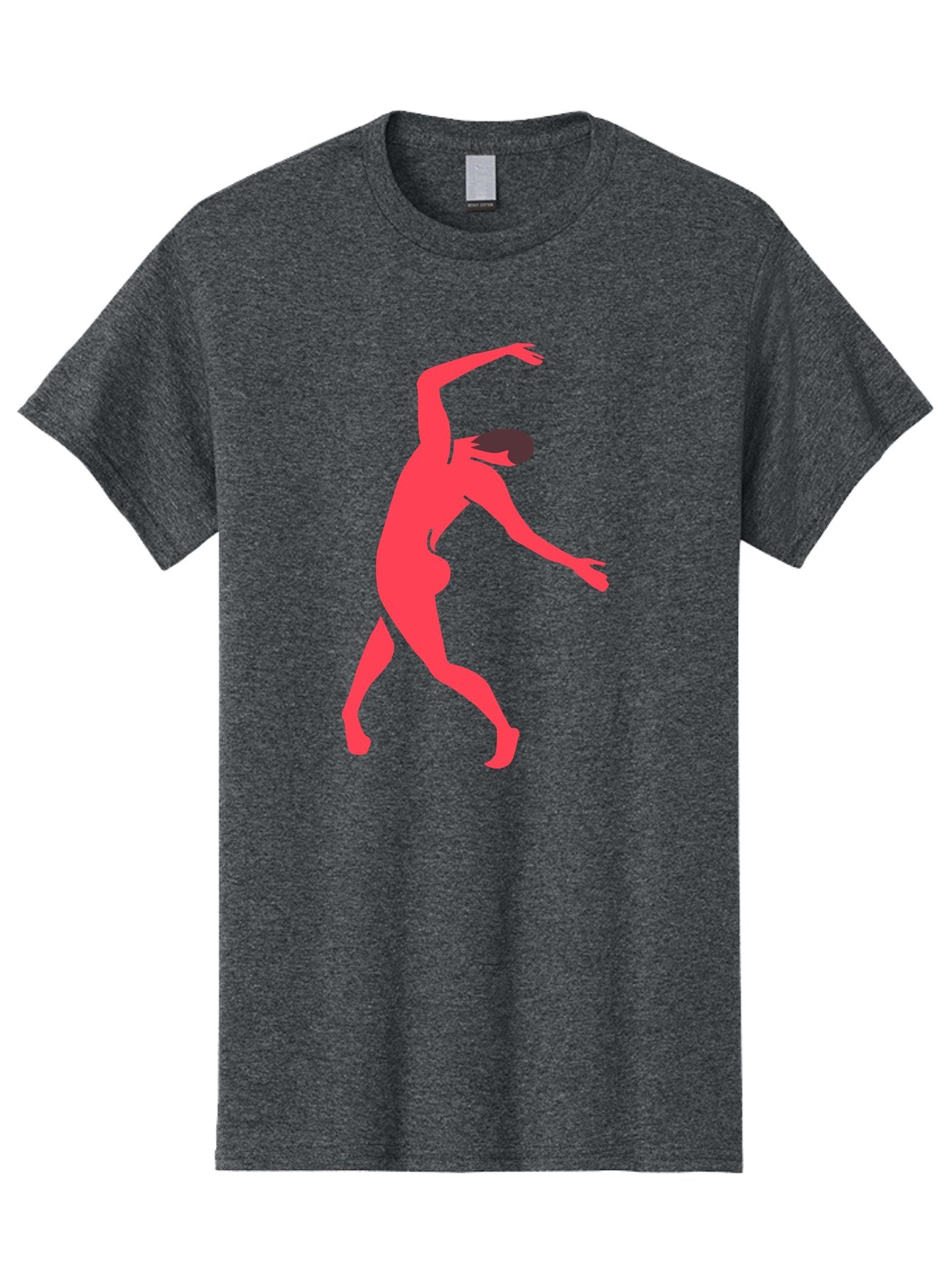Dancer-1 Men'S Graphic Tee, 100% Cotton, Comfortable Casual Summer Wear, Machine Washable, Female Dancer, Dancing Pose, Dynamic Movement, Modern Dance, Contemporary Dance, Fluid Motion, Elegant Silhouette, Grace, Femininity, Dance Art Aab610 5
