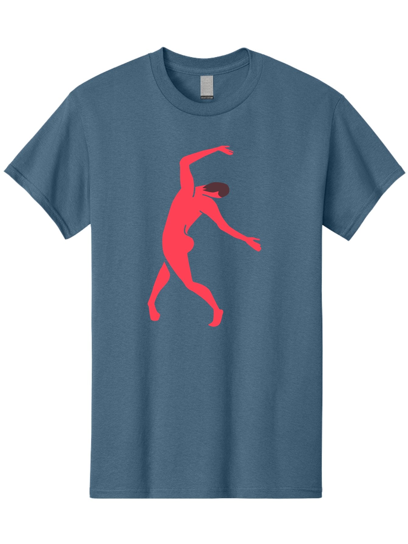Dancer-1 Men'S Graphic Tee, 100% Cotton, Comfortable Casual Summer Wear, Machine Washable, Female Dancer, Dancing Pose, Dynamic Movement, Modern Dance, Contemporary Dance, Fluid Motion, Elegant Silhouette, Grace, Femininity, Dance Art Aab610 9