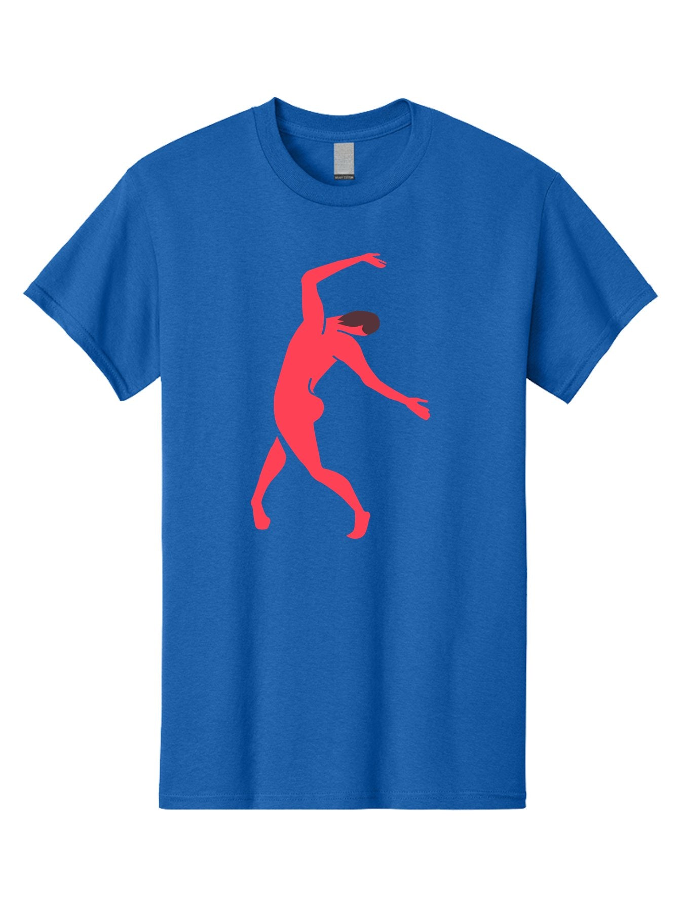 Dancer-1 Men'S Graphic Tee, 100% Cotton, Comfortable Casual Summer Wear, Machine Washable, Female Dancer, Dancing Pose, Dynamic Movement, Modern Dance, Contemporary Dance, Fluid Motion, Elegant Silhouette, Grace, Femininity, Dance Art Aab610