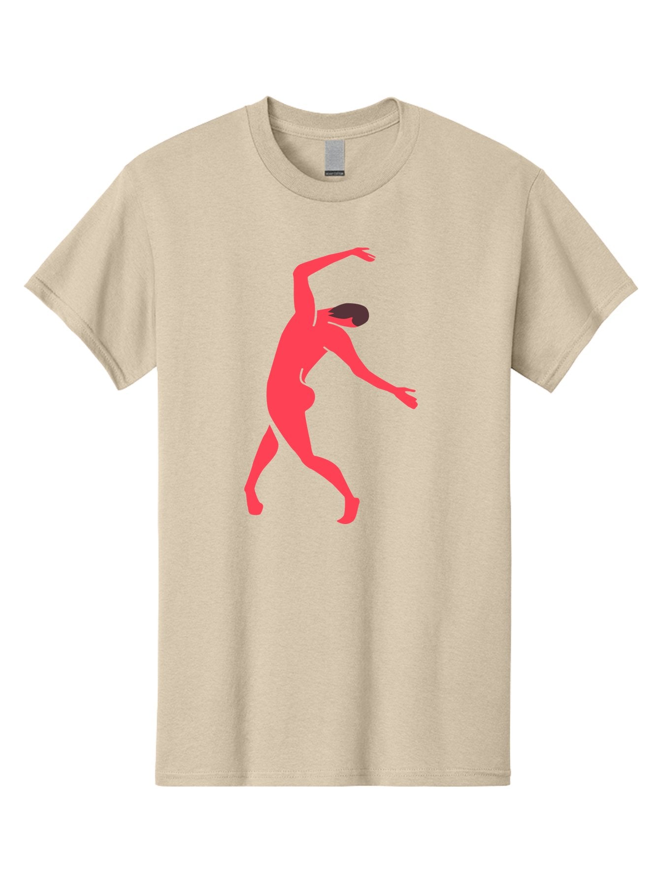 Dancer-1 Men'S Graphic Tee, 100% Cotton, Comfortable Casual Summer Wear, Machine Washable, Female Dancer, Dancing Pose, Dynamic Movement, Modern Dance, Contemporary Dance, Fluid Motion, Elegant Silhouette, Grace, Femininity, Dance Art Aab610