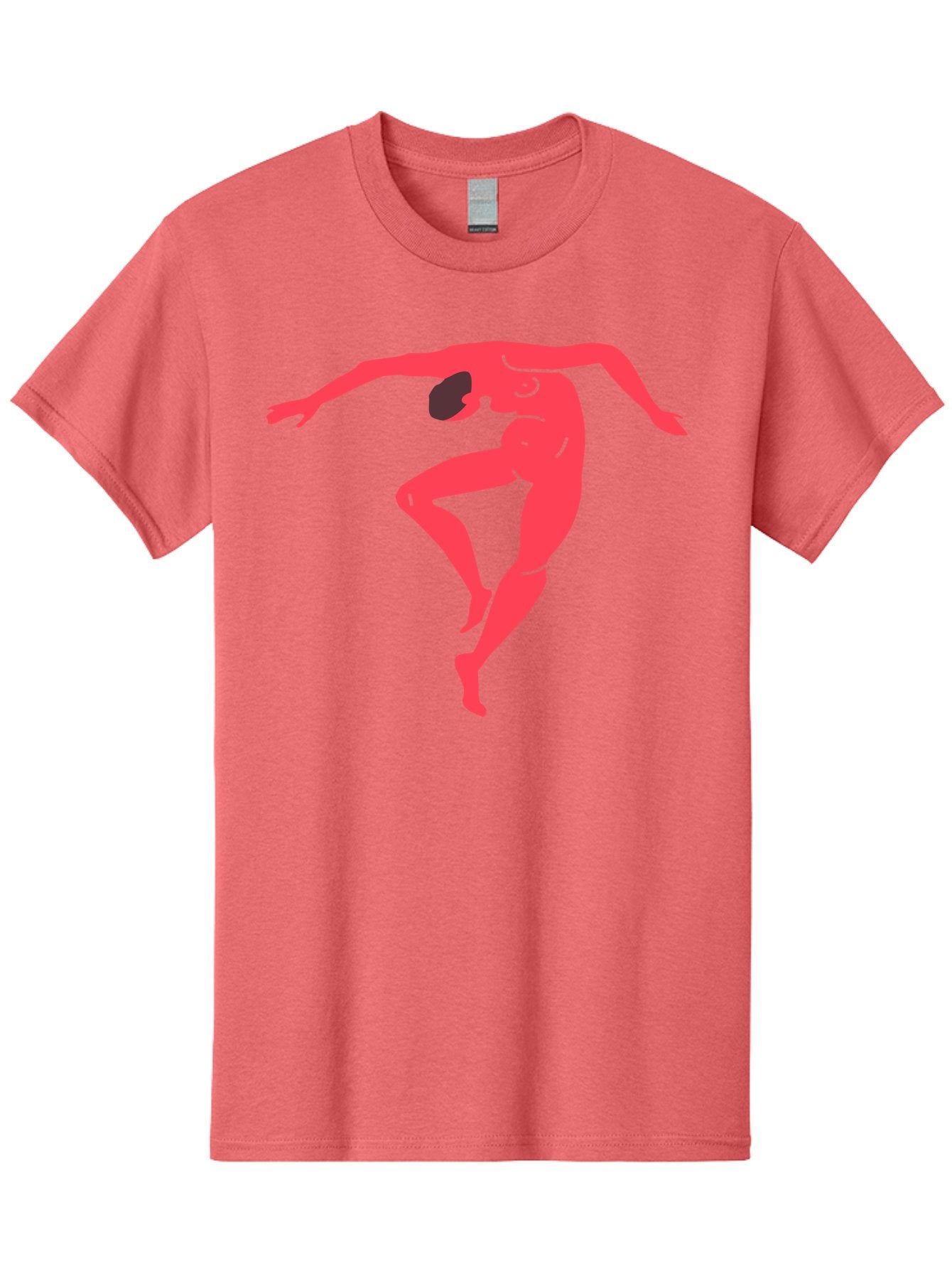 Dancer-2 Men'S Graphic Tee, 100% Cotton, Comfortable Casual Summer Wear, Machine Washable, Dynamic Pose, Human Figure, Dance Movement, Abstract Art, Minimalist Design, Modern Dance, Fluid Motion, Stylized Illustration Aab611 6