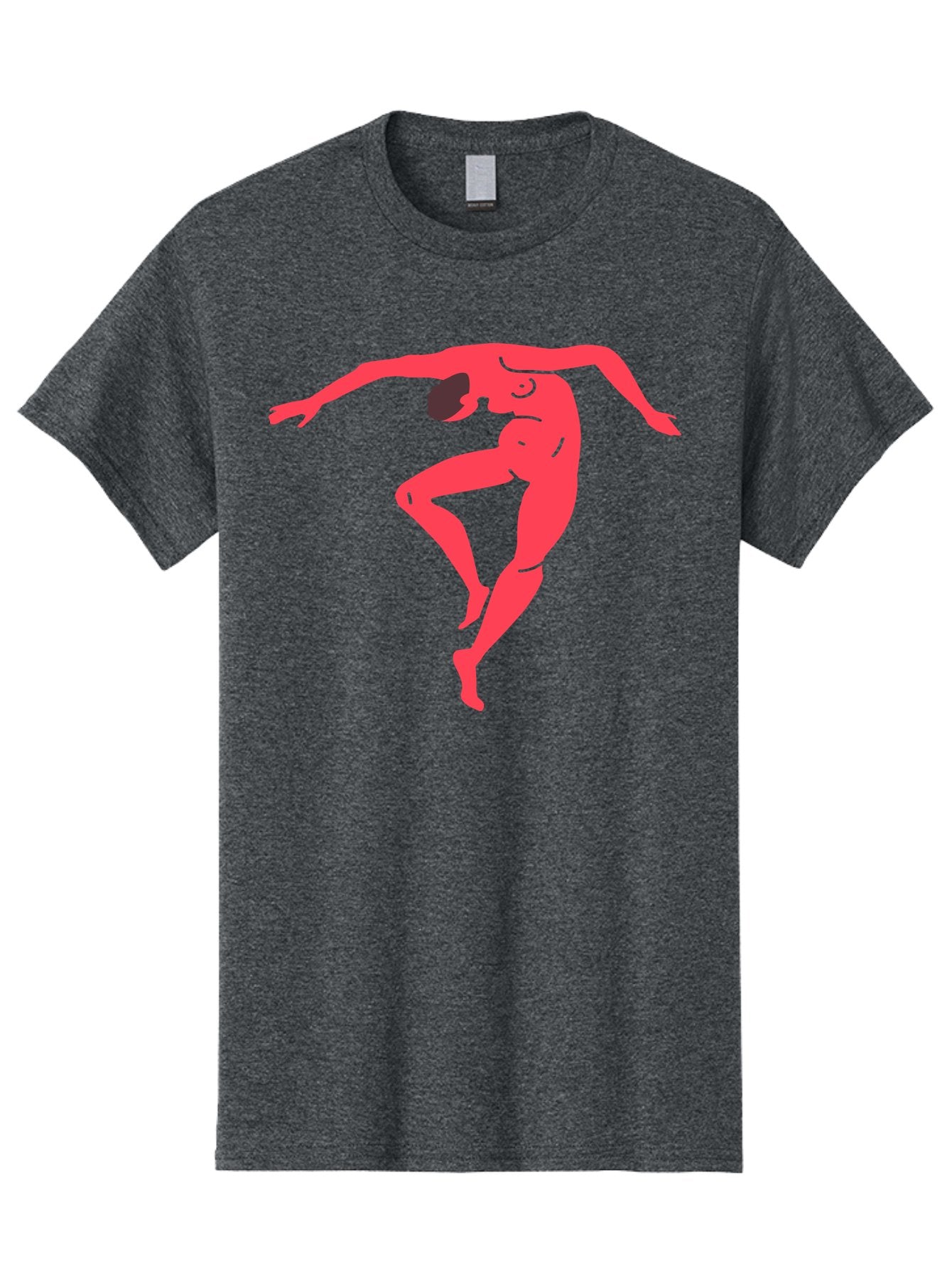 Dancer-2 Men'S Graphic Tee, 100% Cotton, Comfortable Casual Summer Wear, Machine Washable, Dynamic Pose, Human Figure, Dance Movement, Abstract Art, Minimalist Design, Modern Dance, Fluid Motion, Stylized Illustration Aab611 13