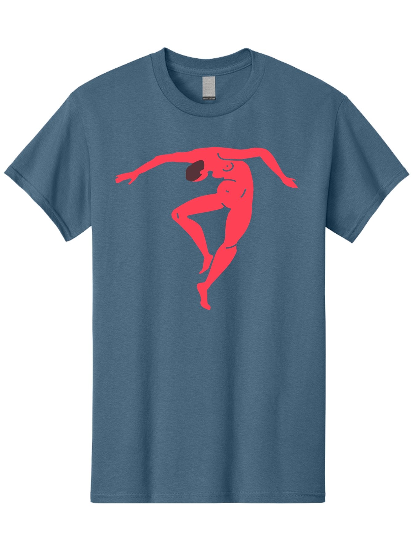Dancer-2 Men'S Graphic Tee, 100% Cotton, Comfortable Casual Summer Wear, Machine Washable, Dynamic Pose, Human Figure, Dance Movement, Abstract Art, Minimalist Design, Modern Dance, Fluid Motion, Stylized Illustration Aab611 11